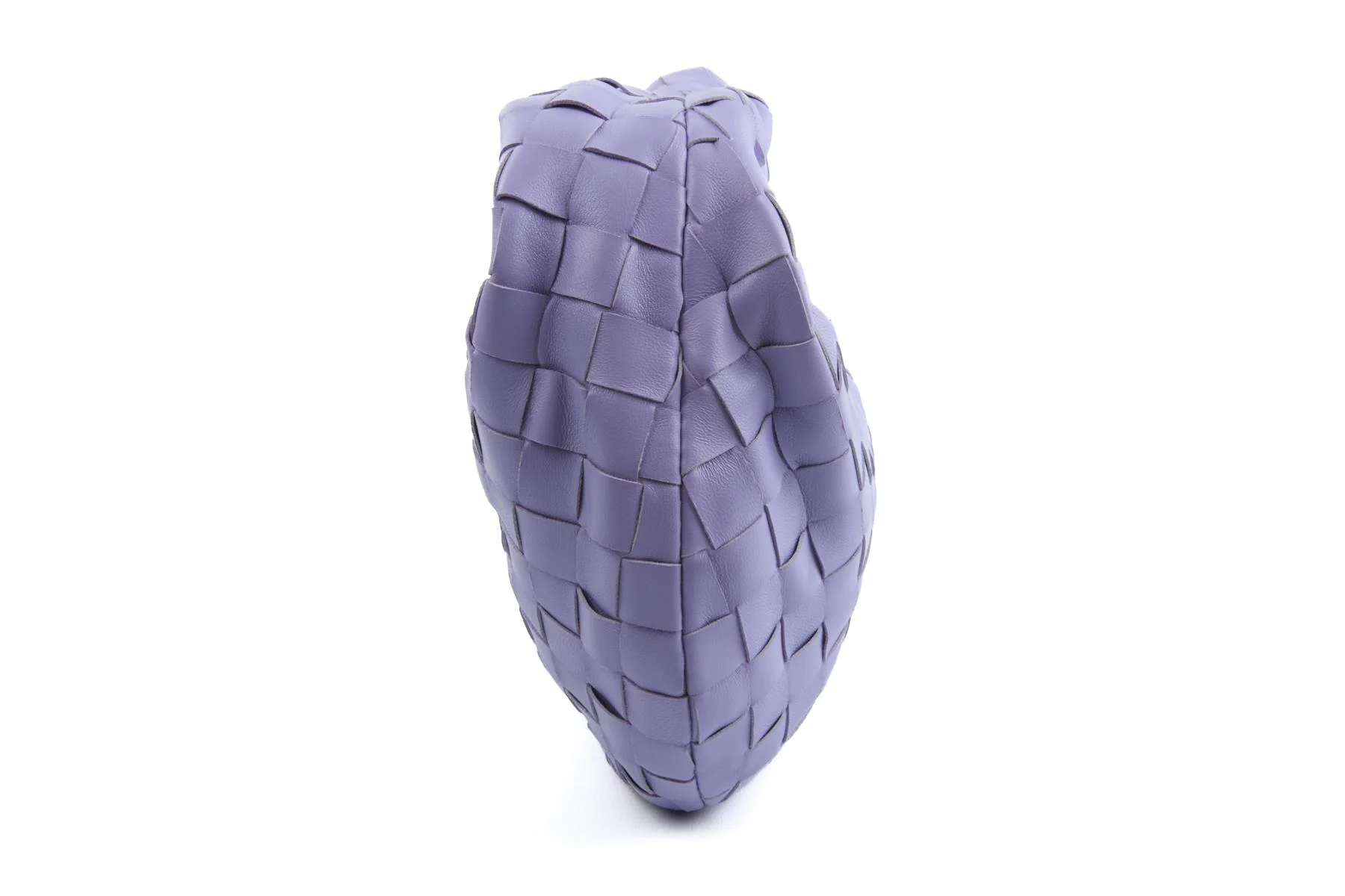 BOTTEGA VENETA PURPLE JODIE MINI INTRECCIATO LEATHER TOTE BAG - Image 4