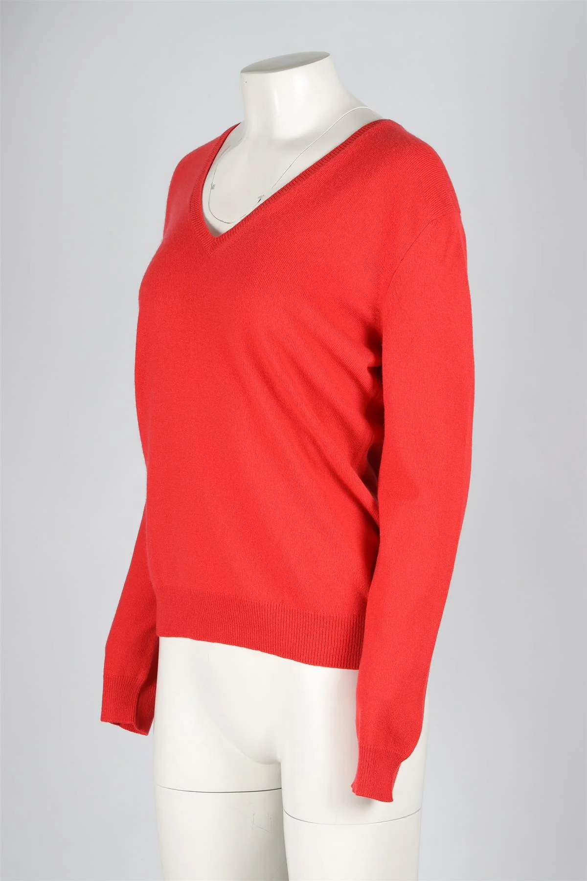 BOTTEGA VENETA RED CASHMERE SWEATER IT 42 UK 10 - Image 3