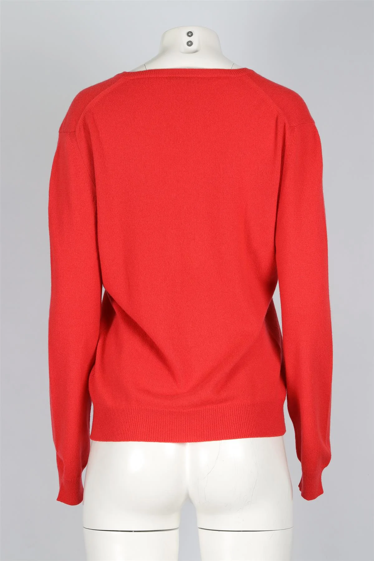 BOTTEGA VENETA RED CASHMERE SWEATER IT 42 UK 10 - Image 4