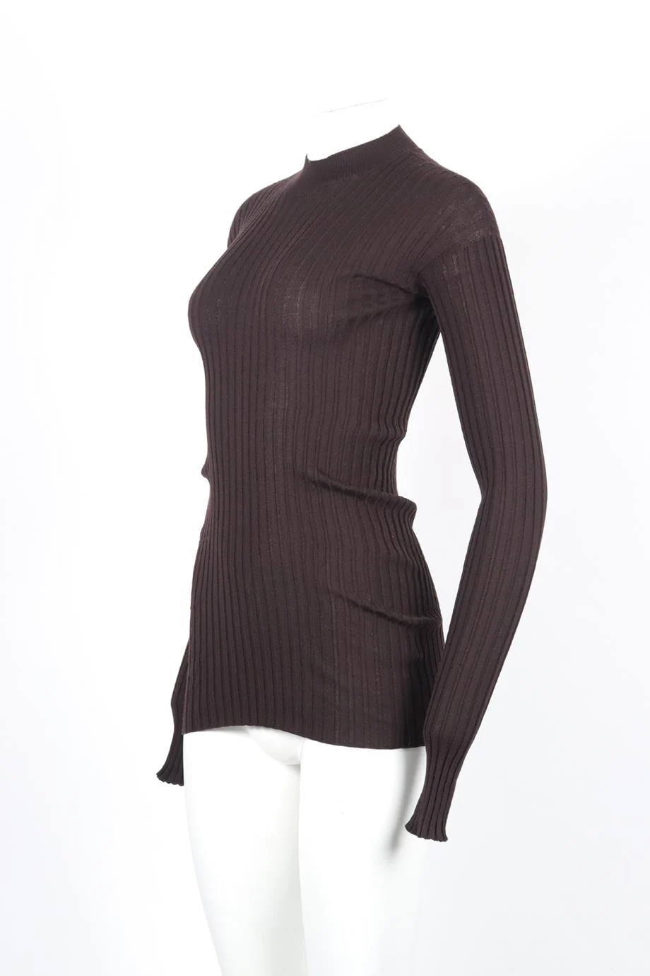 BOTTEGA VENETA STRETCH JERSEY SWEATER SMALL - Image 3