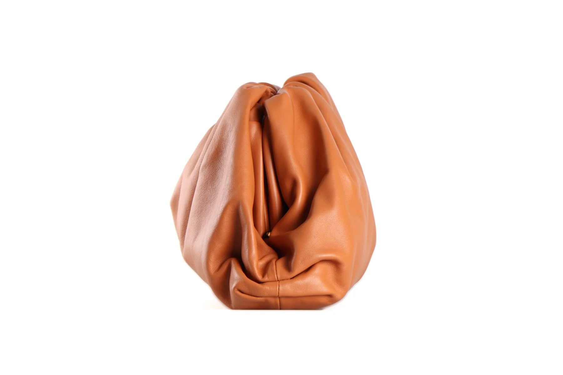 BOTTEGA VENETA TAN POUCH LARGE LEATHER CLUTCH - Image 5