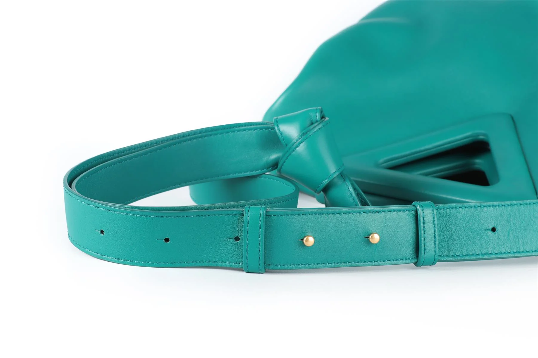 BOTTEGA VENETA TEAL POINT MEDIUM LEATHER TOTE BAG - Image 10