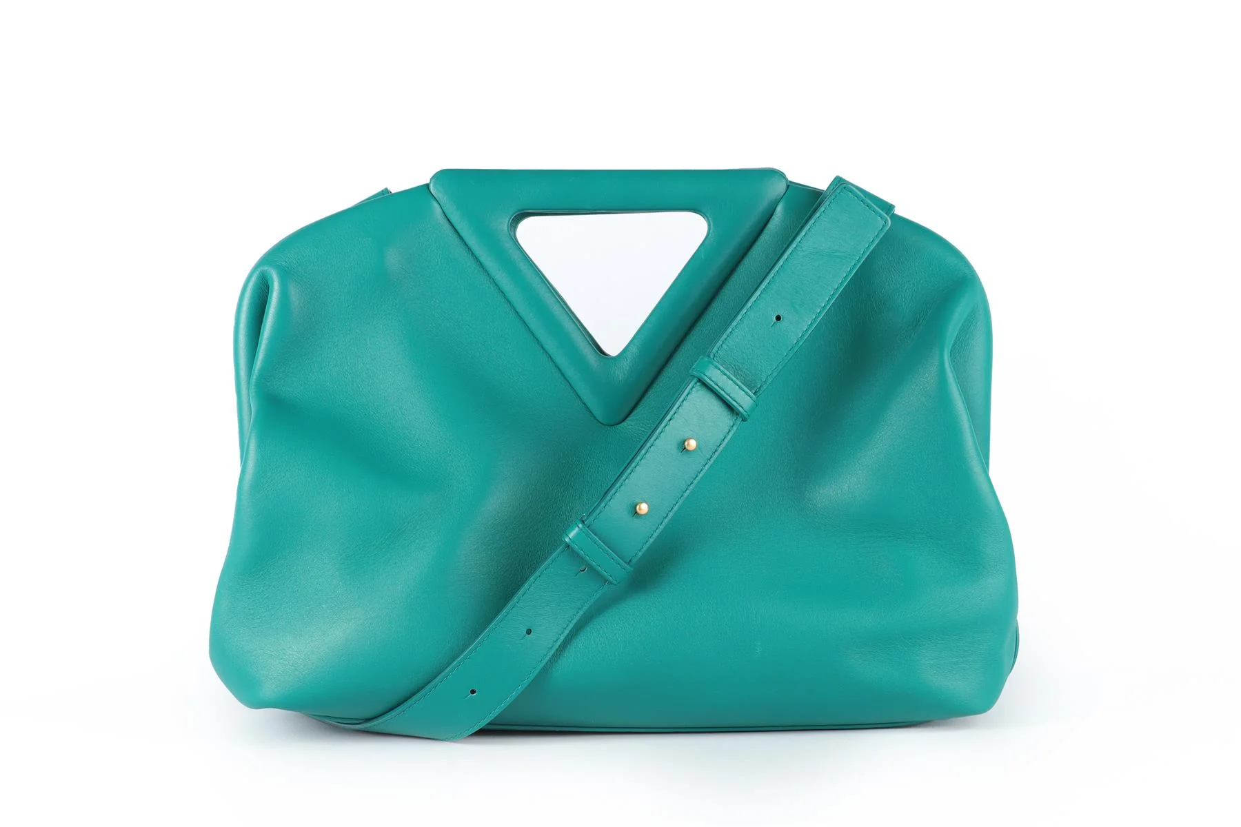 BOTTEGA VENETA TEAL POINT MEDIUM LEATHER TOTE BAG - Image 2