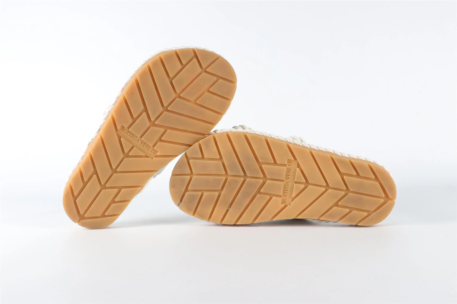 BOTTEGA VENETA WHITE JACK LEATHER SLIDES EU 38 UK 5 US 8 - Image 6