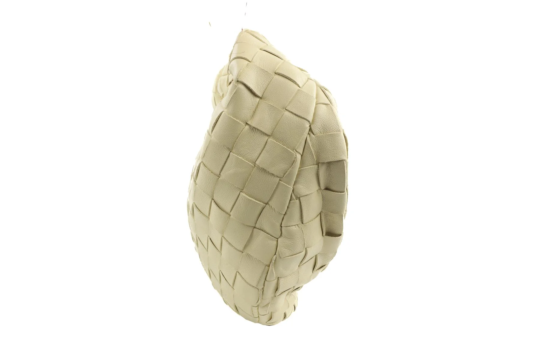 BOTTEGA VENETA YELLOW JODIE MINI INTRECCIATO LEATHER TOTE BAG - Image 4