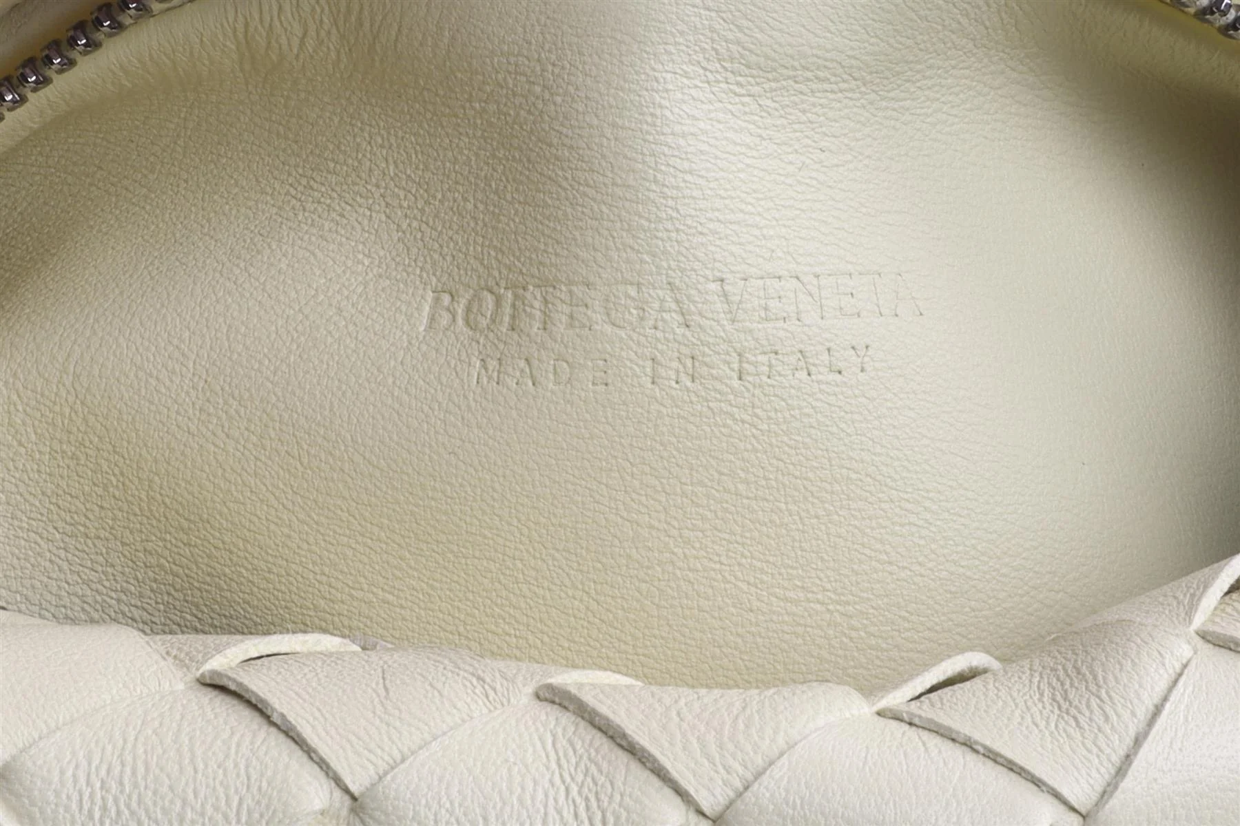 BOTTEGA VENETA YELLOW JODIE MINI INTRECCIATO LEATHER TOTE BAG - Image 8