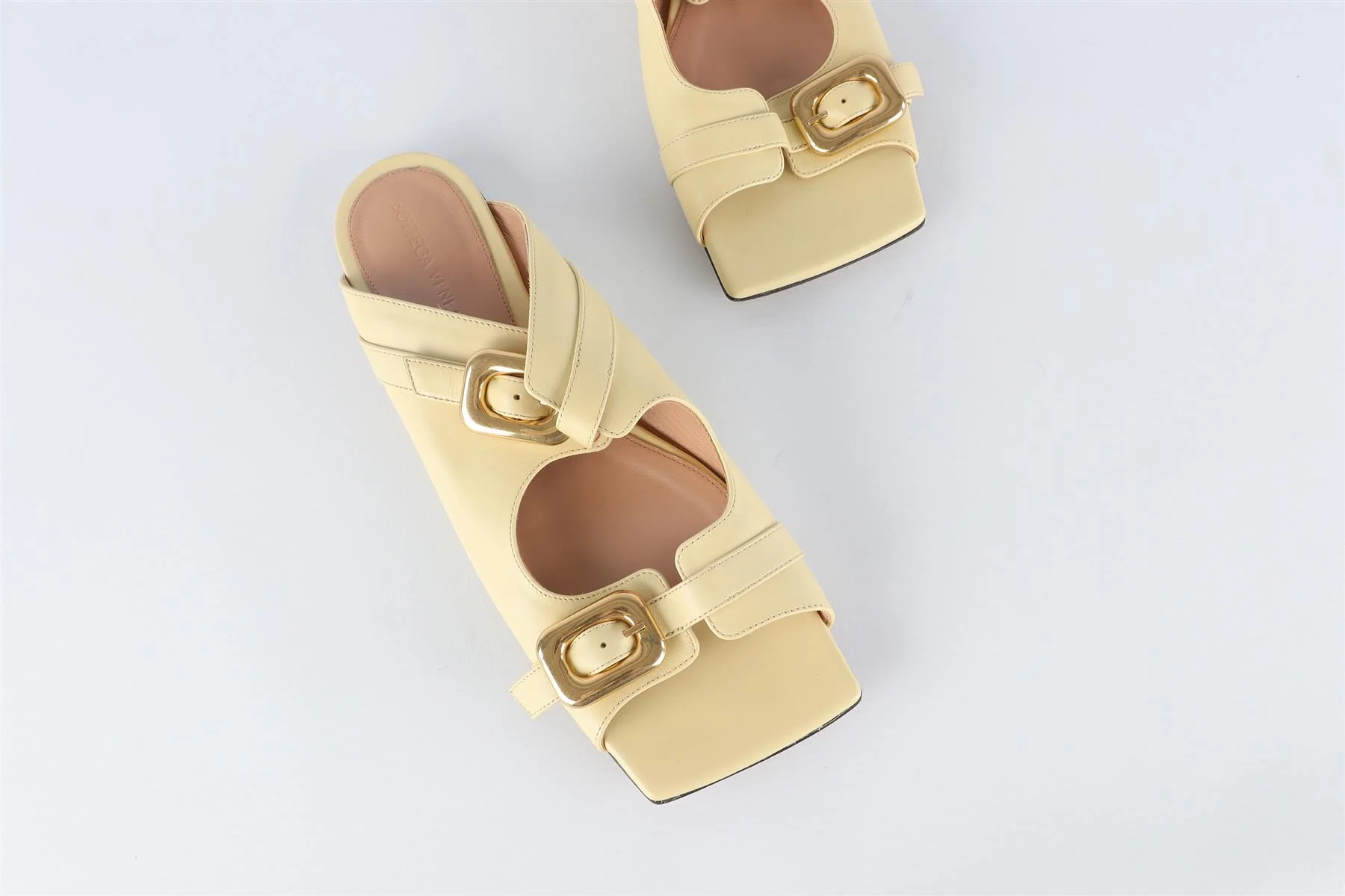 BOTTEGA VENETA YELLOW LEATHER SANDALS EU 39 UK 6 US 9 - Image 4