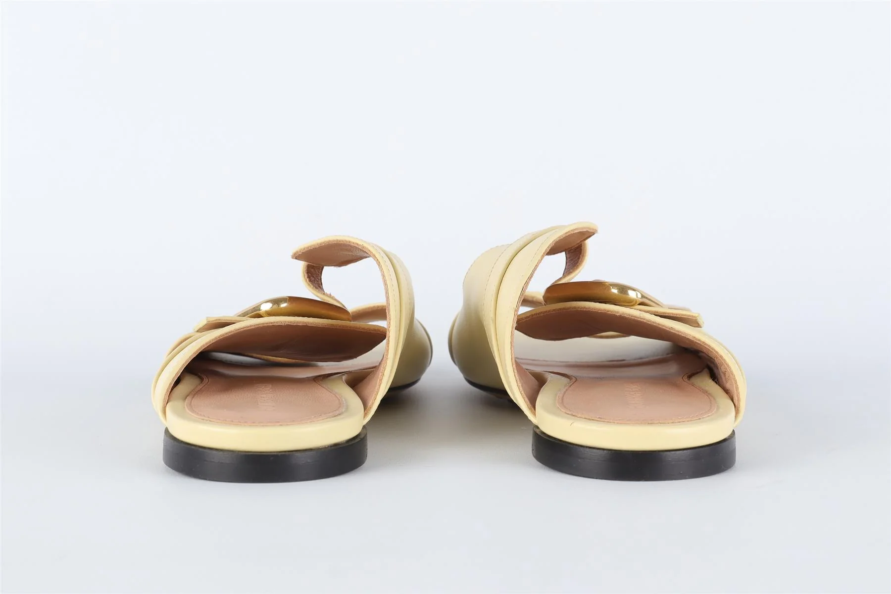BOTTEGA VENETA YELLOW LEATHER SANDALS EU 39 UK 6 US 9 - Image 5