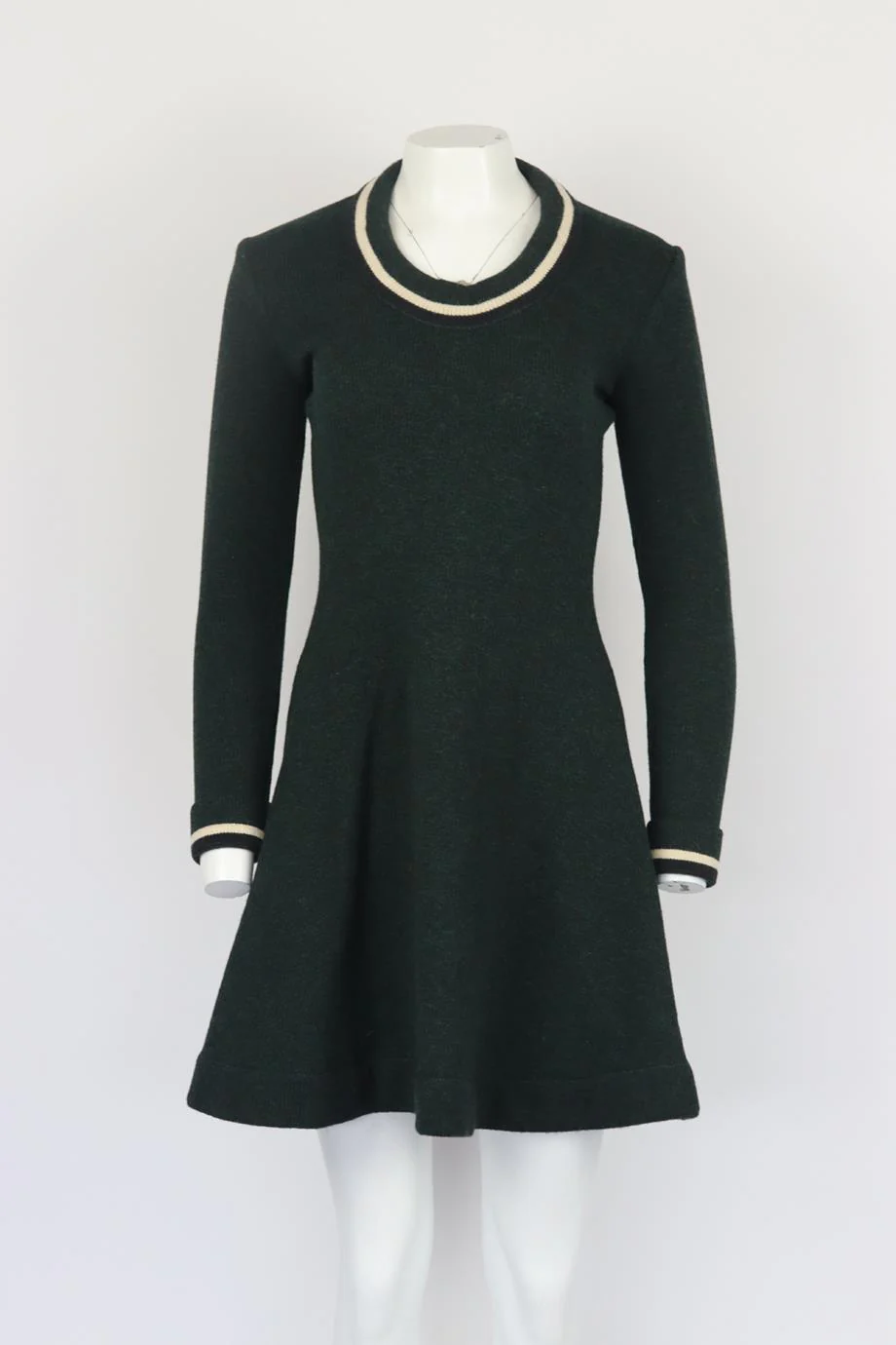 BOUCHRA JARRAR WOOL DRESS XSMALL - Image 2