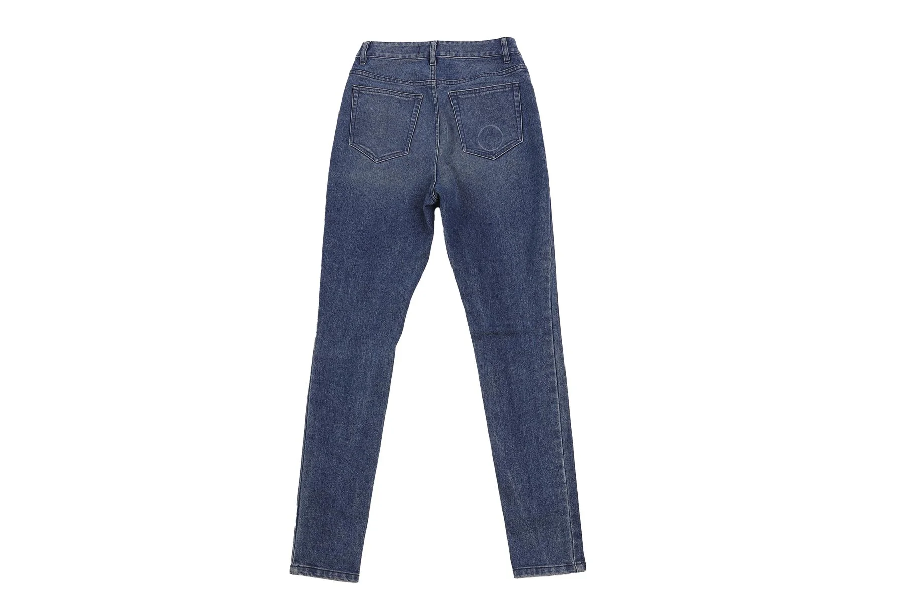 BRANDON MAXWELL BLUE HIGH RISE SKINNY JEANS W25 UK 6-8 - Image 3