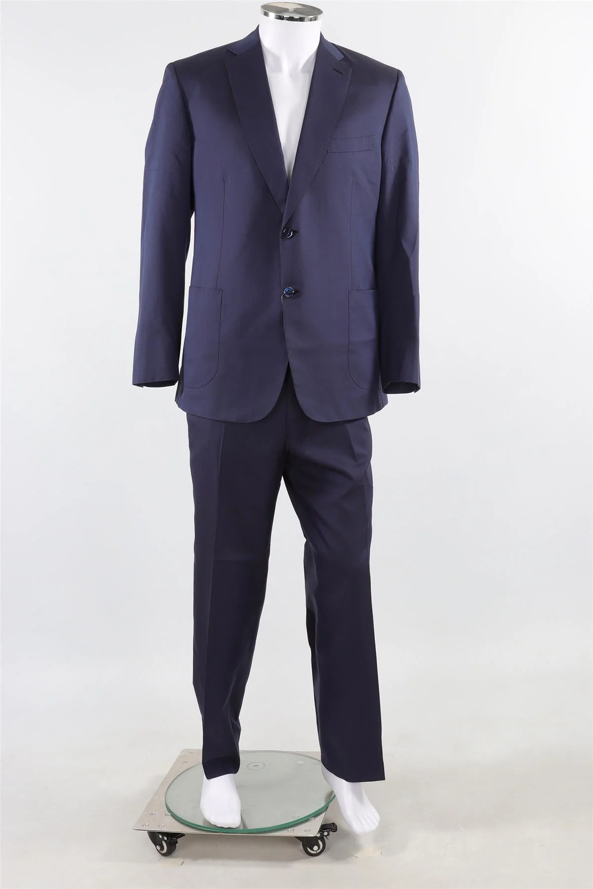 BRIONI NAVY MEN'S SILK TWO PIECE SUIT IT 46 UK/US 36 - Image 2