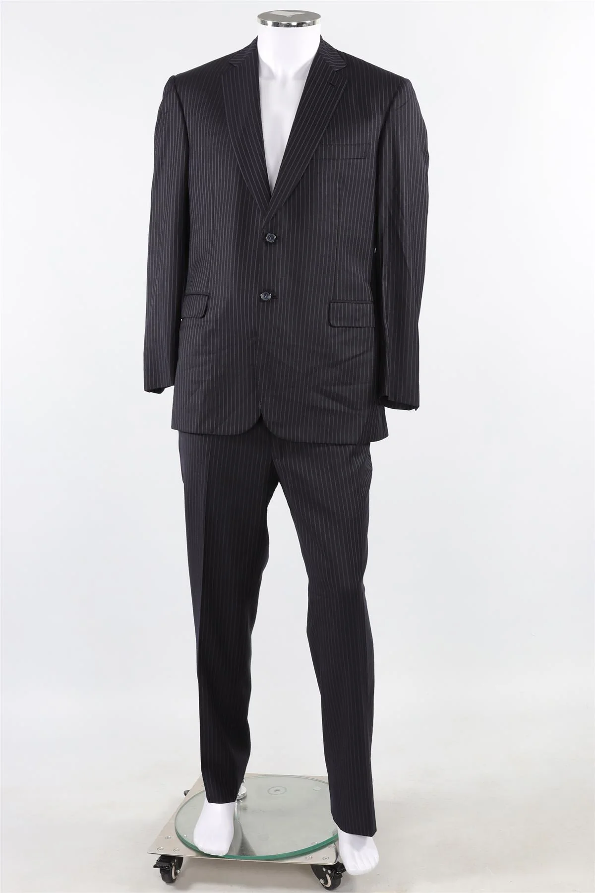 BRIONI NAVY MEN'S WOOL TWO PIECE SUIT IT 44 UK/US 34 - Image 2