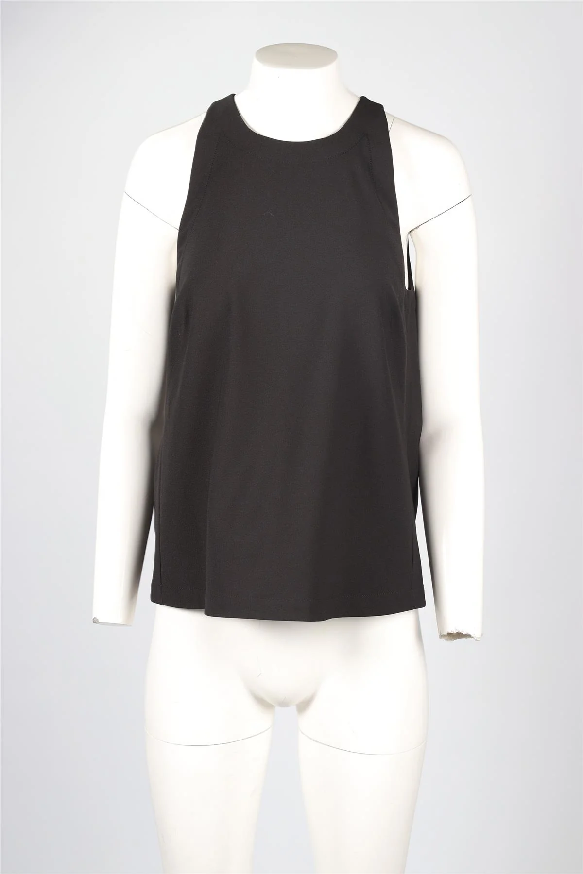 BROCHU WALKER BLACK CREPE TOP MEDIUM - Image 2