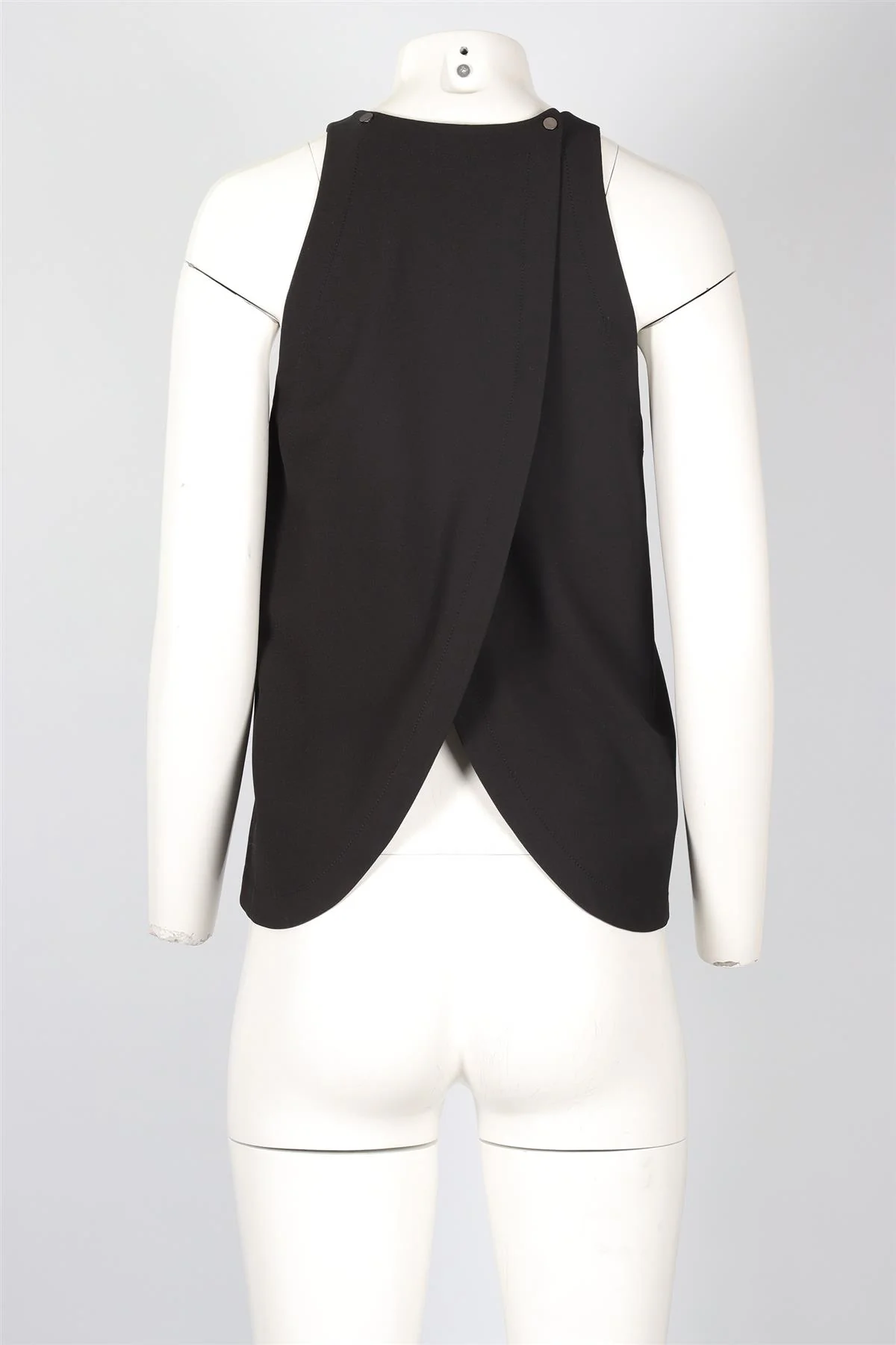BROCHU WALKER BLACK CREPE TOP MEDIUM - Image 4