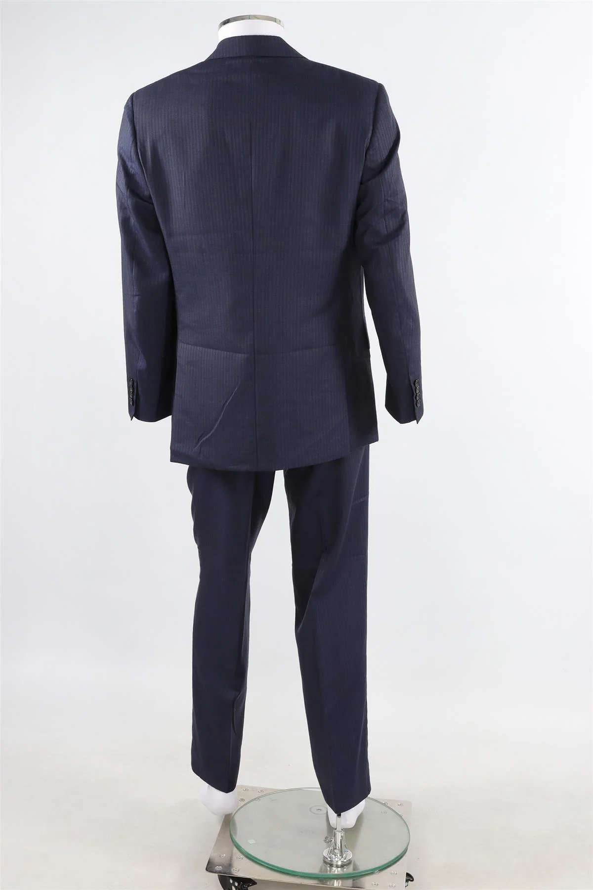 BRONI NAVY BLUE MEN'S CASHMERE TWO PIECE SUIT IT 50 UK/US 40 - Image 4