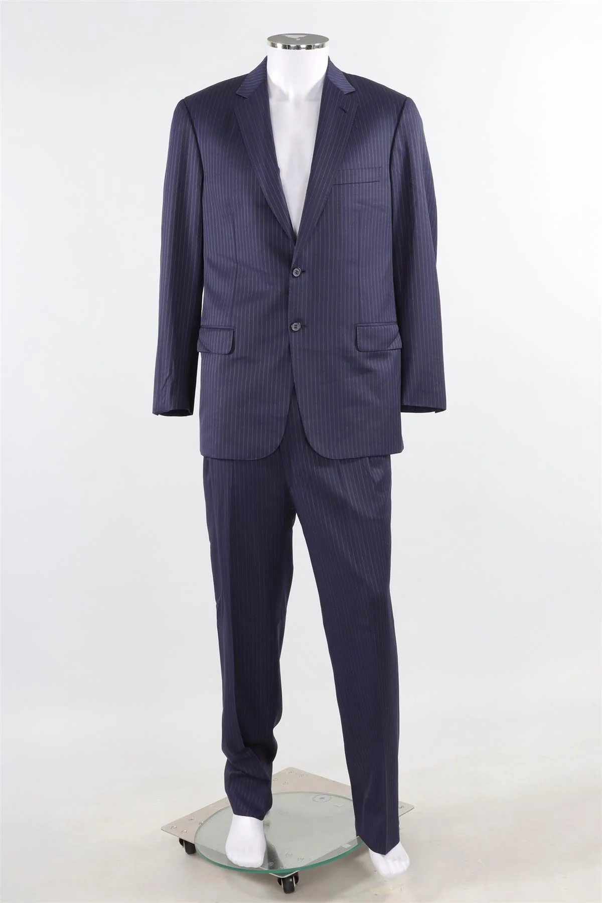 BRONI NAVY MEN'S WOOL TWO PIECE SUIT IT 42 UK/US 32 - Image 2