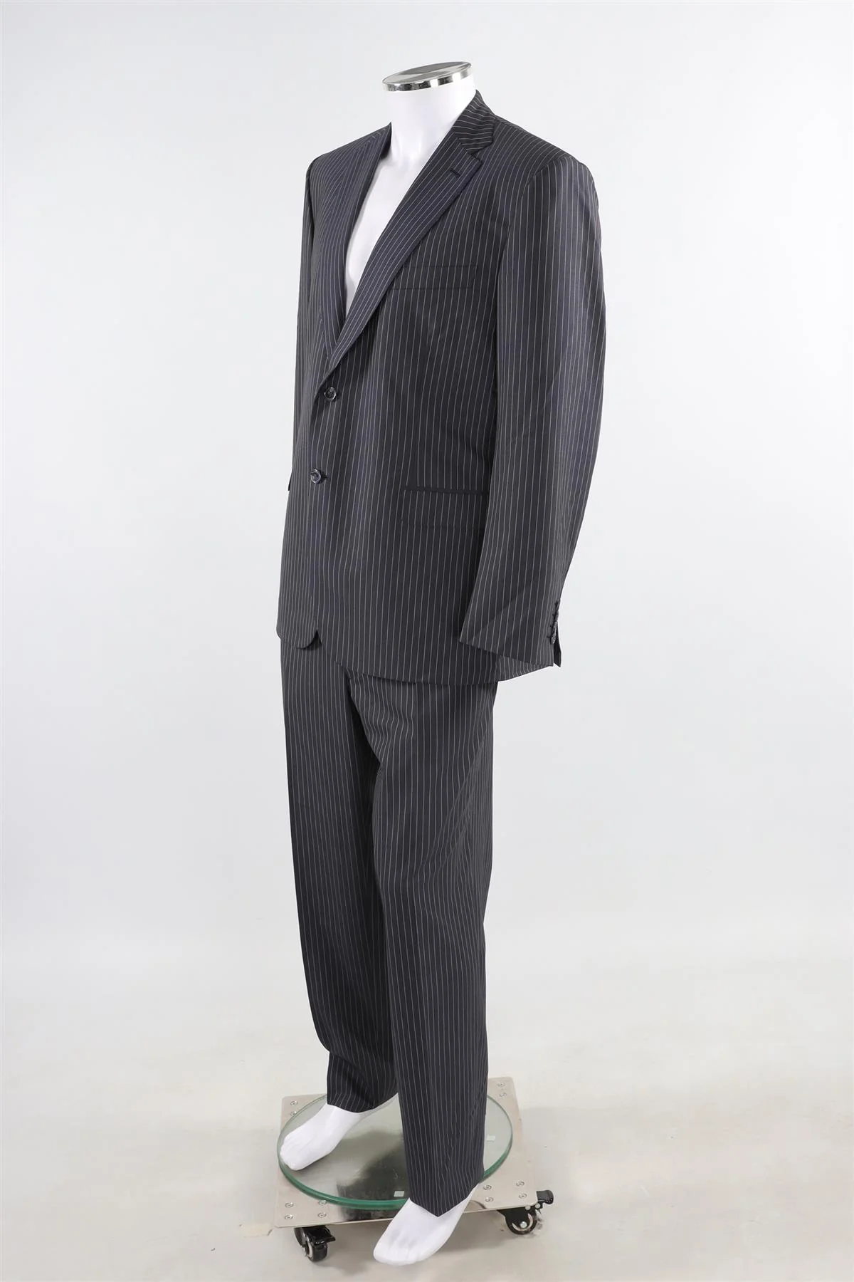 BRONI SUPER150S GREY MEN'S WOOL TWO PIECE SUIT IT 46 UK/US 36 - Image 3