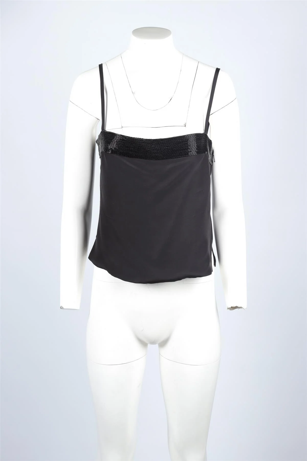 BRUCE OLDFIELD BLACK SILK TOP UK 10 - Image 2