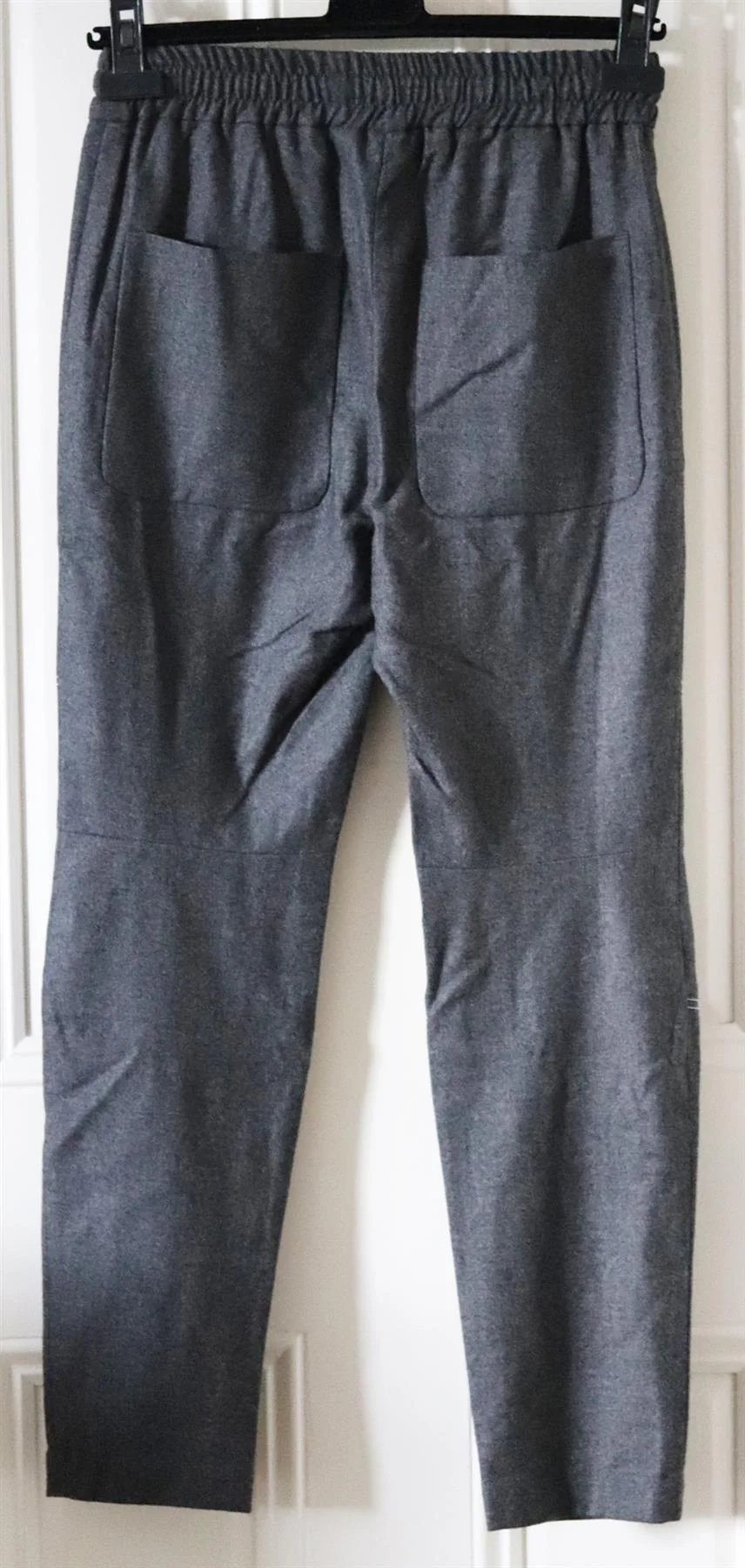 BRUNELLO CUCINELLI BEAD EMBELLISHED WOOL BLEND TWILL PANTS IT 38 UK 6 - Image 3