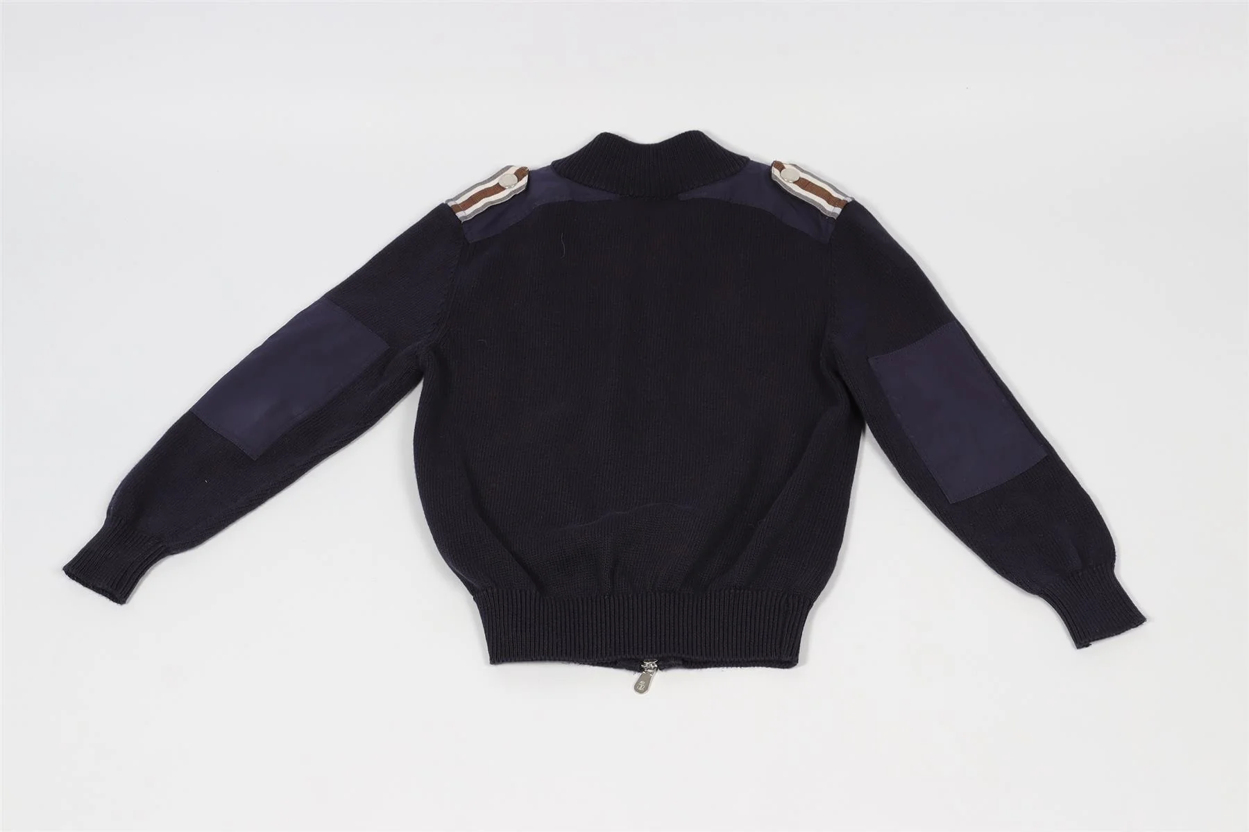 BRUNELLO CUCINELLI BLUE KIDS BOYS COTTON CARDIGAN 8 YEARS - Image 4