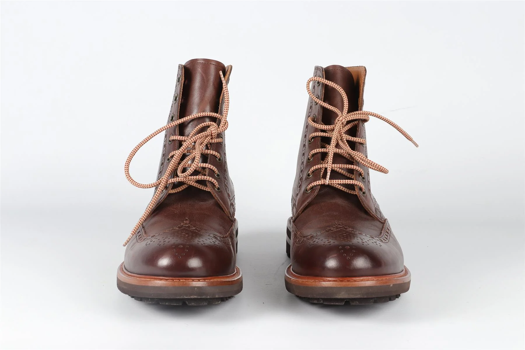 BRUNELLO CUCINELLI BROWN MEN'S LEATHER BOOTS EU 44 UK 10 US 11 - Image 3
