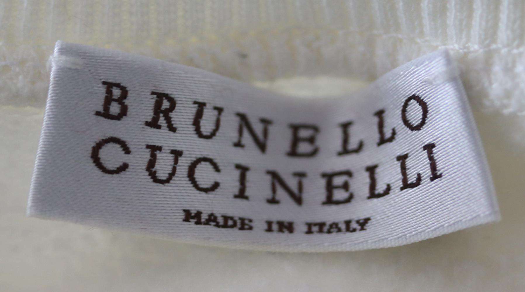 BRUNELLO CUCINELLI KIDS GIRLS EMBELLISHED COTTON SWEATSHIRT 6 YEARS - Image 4