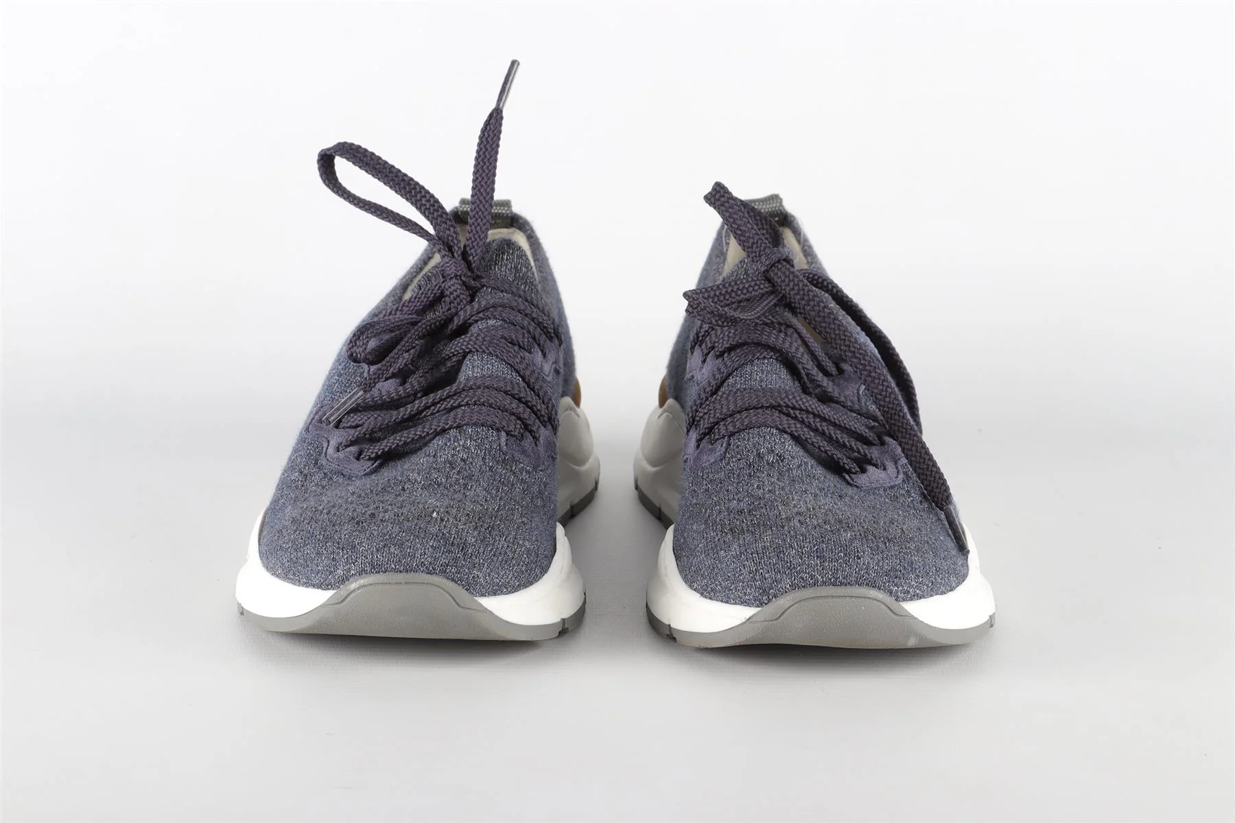 BRUNELLO CUCINELLI NAVY KIDS BOYS SNEAKERS EU 35 UK 2.5 US 3.5 - Image 3
