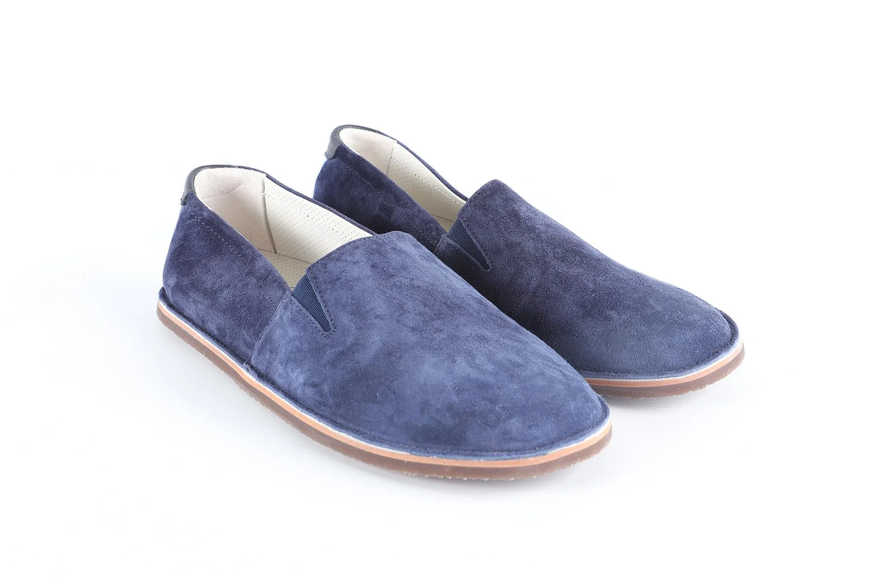 BRUNELLO CUCINELLI NAVY KIDS BOYS SUEDE LOAFERS EU 35 UK 2.5 US 3.5 - Image 2