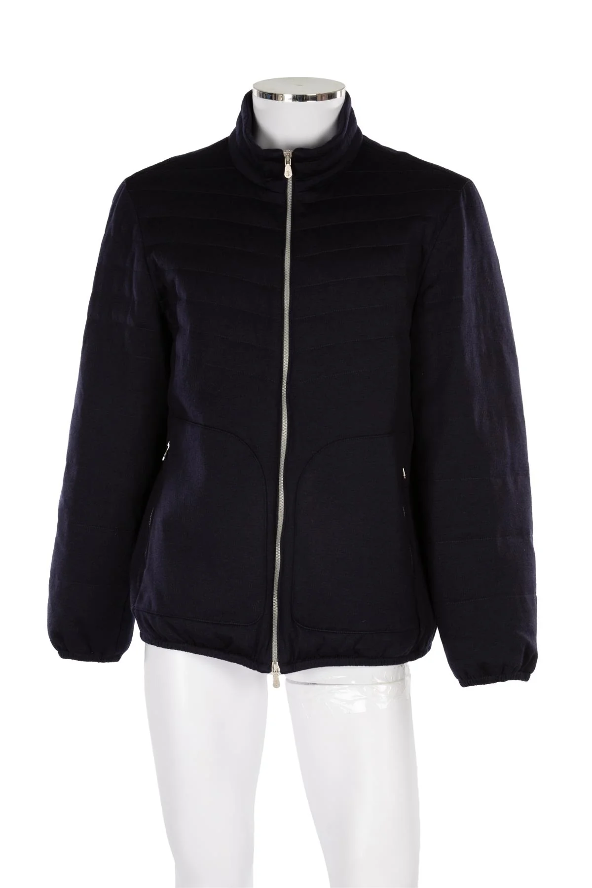 BRUNELLO CUCINELLI NAVY MEN'S PADDED WOOL JACKET IT 54 UK/US 44 - Image 2