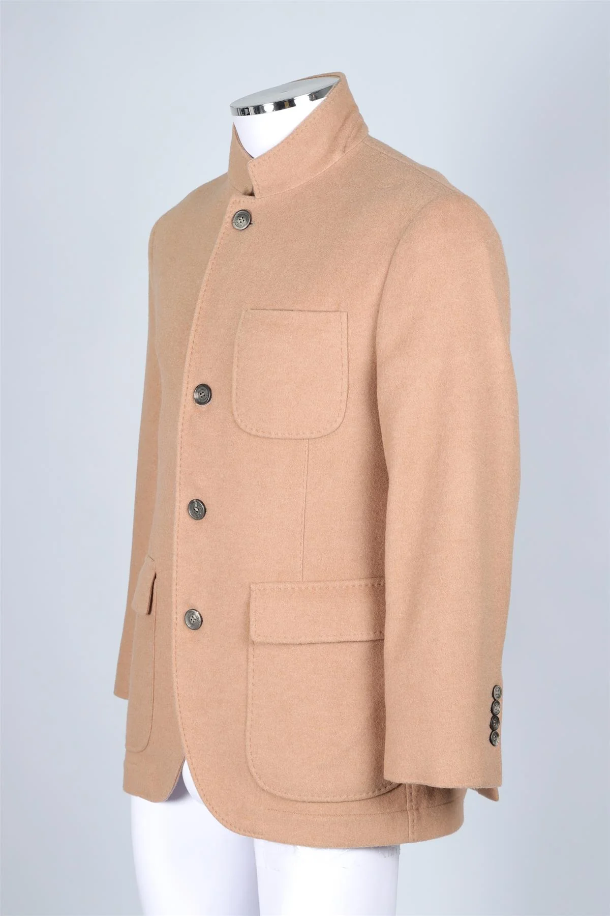 BRUNELLO CUCINELLI TAN MEN'S CASHMERE BLAZER SMALL - Image 3