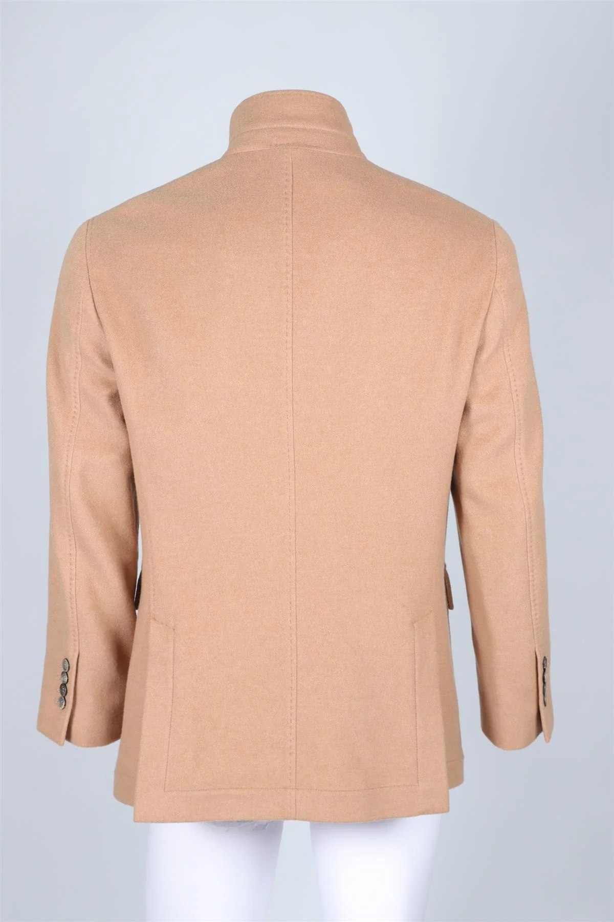 BRUNELLO CUCINELLI TAN MEN'S CASHMERE BLAZER SMALL - Image 4