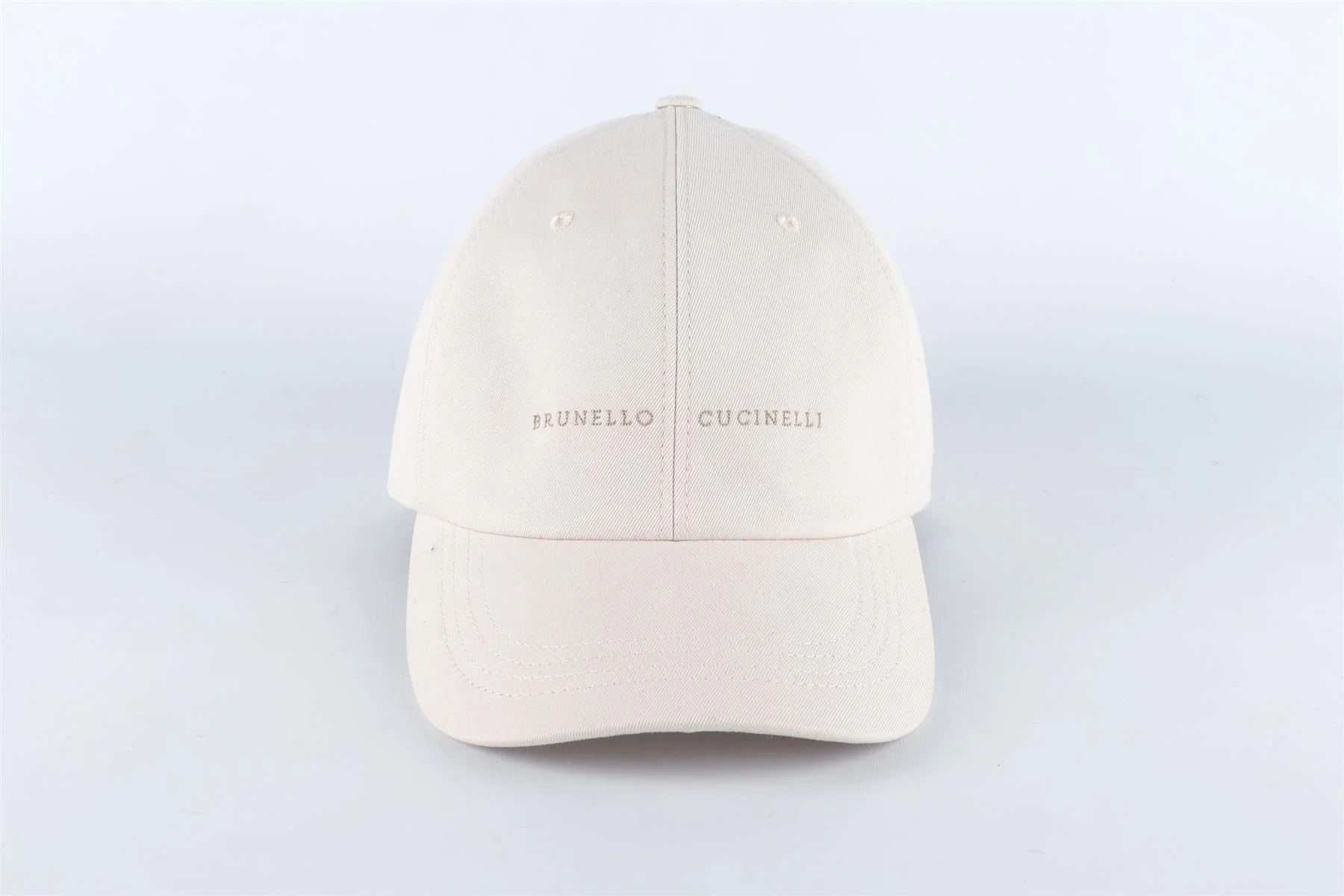 BRUNELLO CUCINELLI WHITE MEN'S COTTON BASEBALL CAP ONE SIZE - Image 3