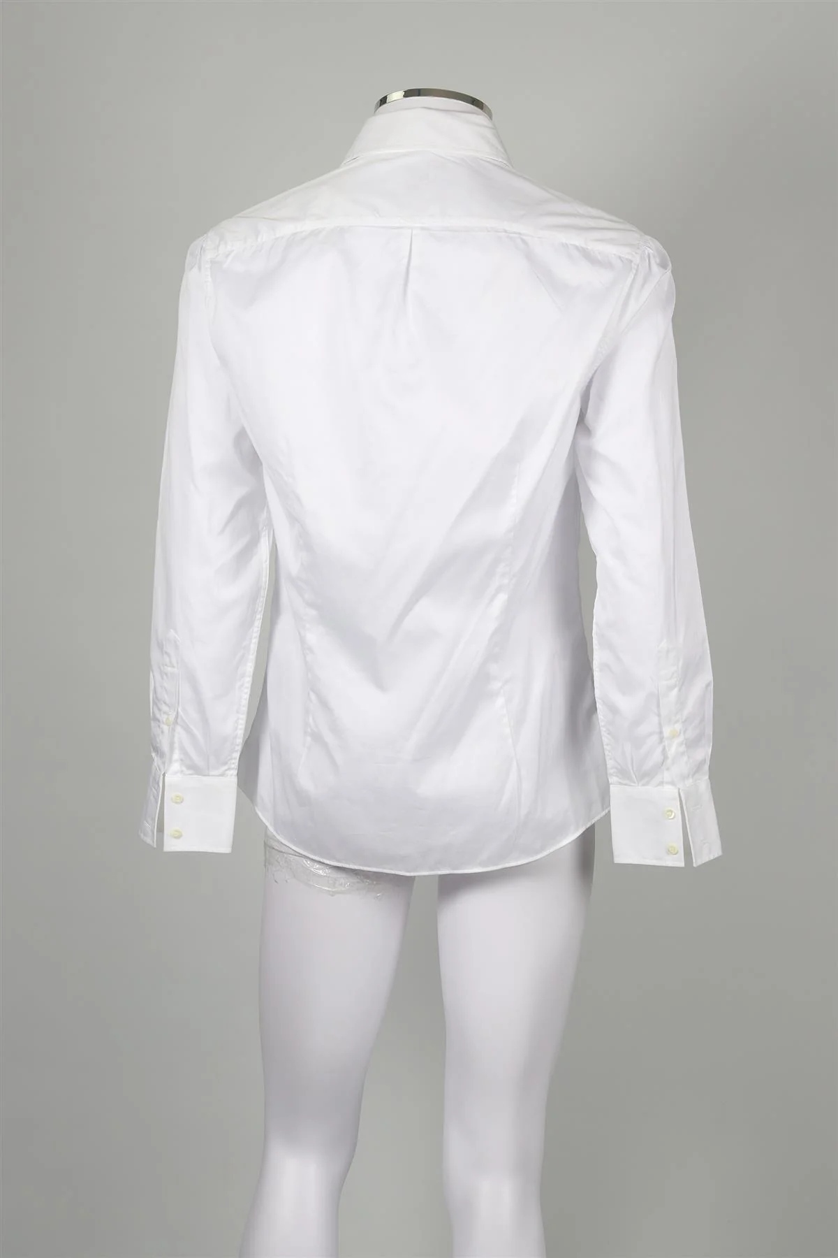 BRUNELLO CUCINELLI WHITE MEN'S COTTON SHIRT MEDIUM - Image 4
