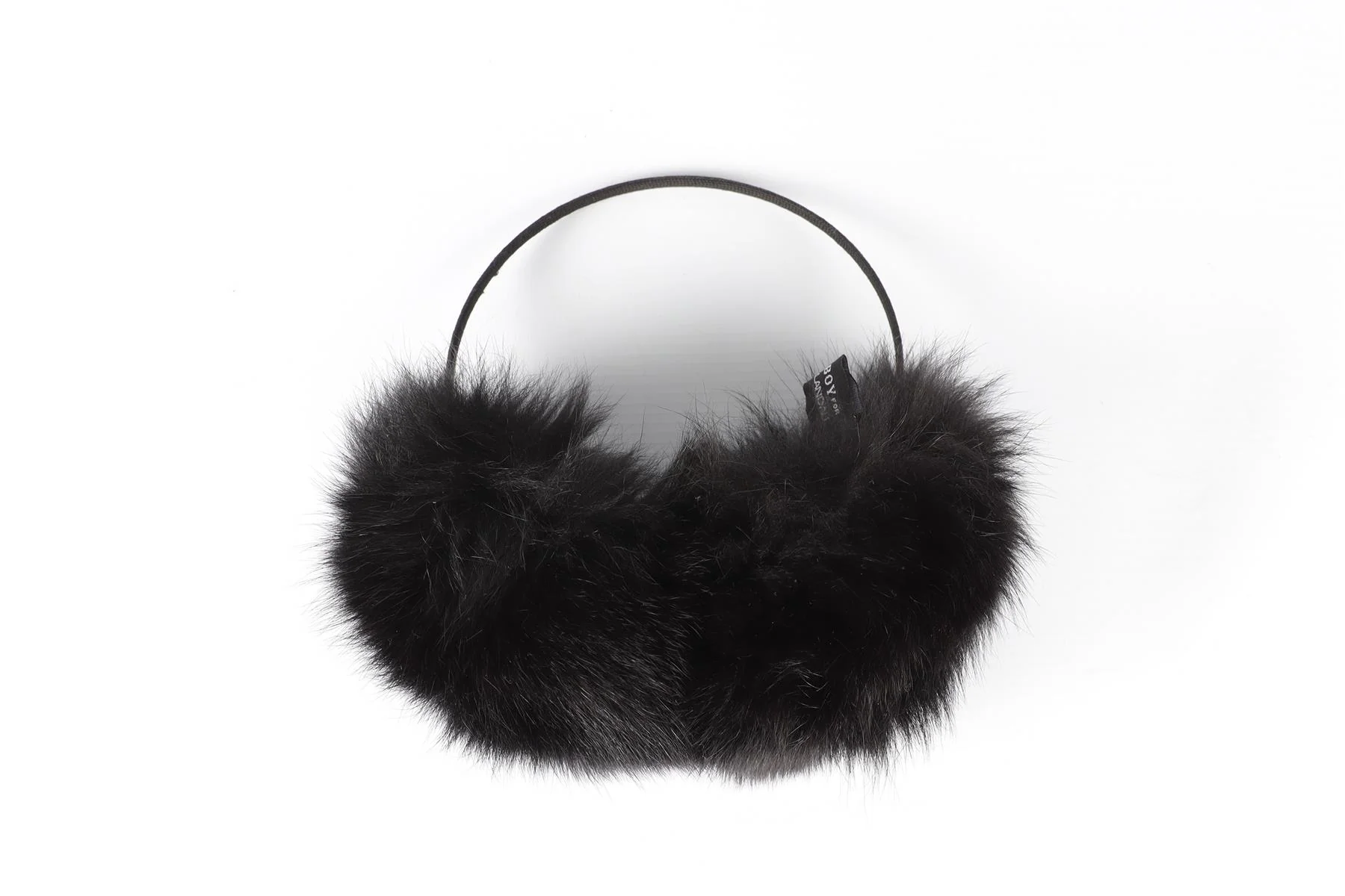 BRYAN BOY FOR ADRIENNE LANDAU BLACK FUR EAR MUFFS - Image 2