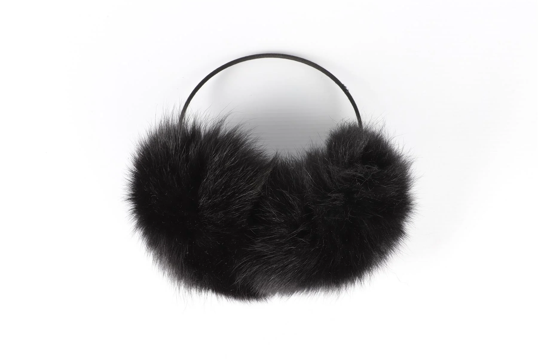 BRYAN BOY FOR ADRIENNE LANDAU BLACK FUR EAR MUFFS - Image 4