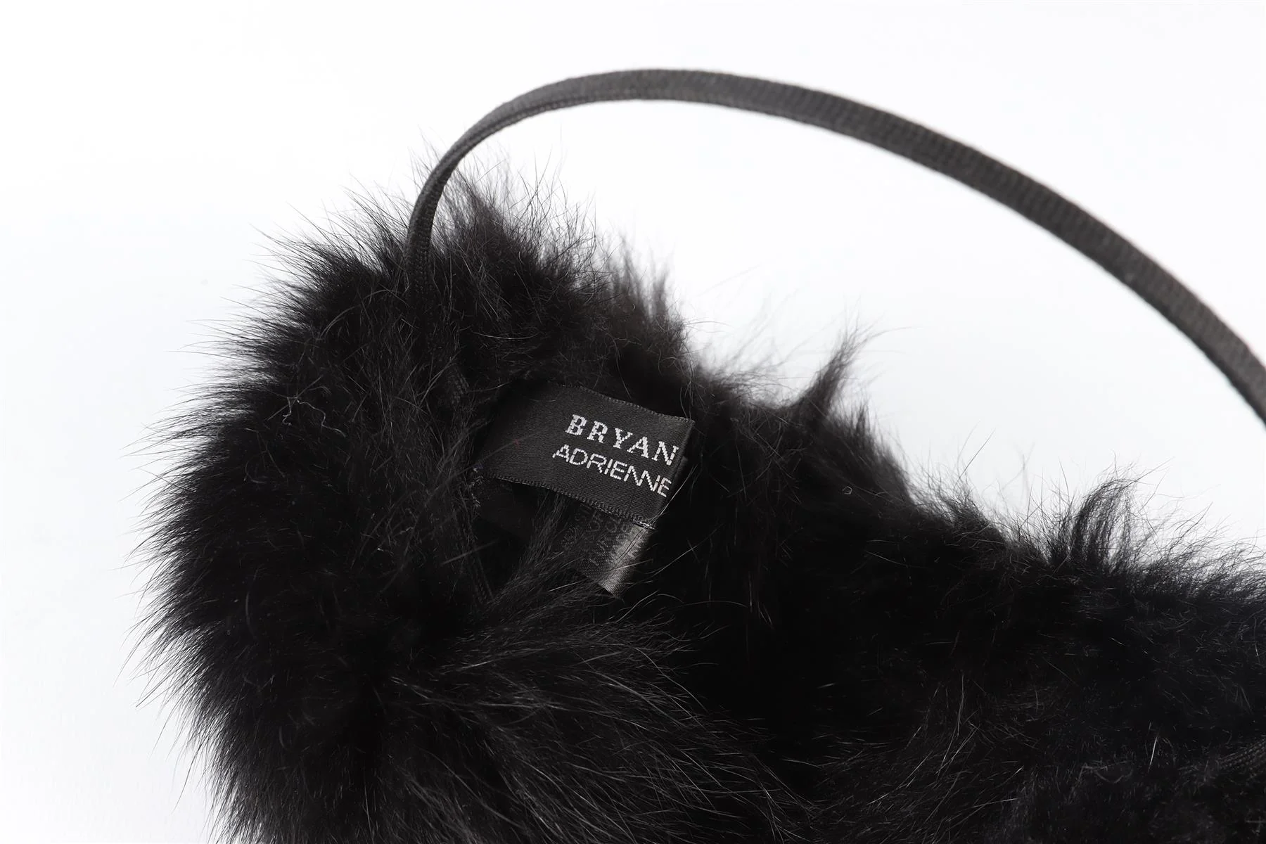 BRYAN BOY FOR ADRIENNE LANDAU BLACK FUR EAR MUFFS - Image 5
