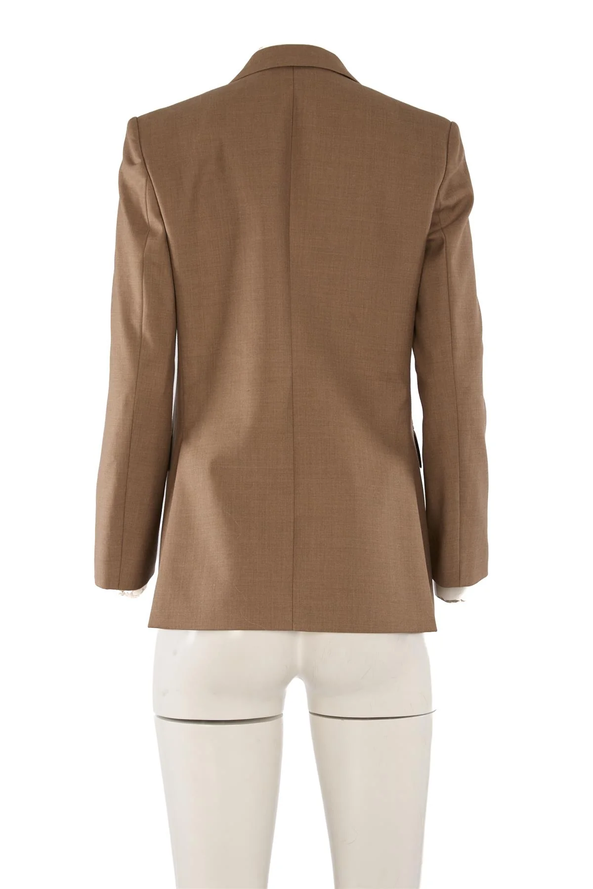BURBERRY BROWN WOOL BLAZER UK 6 - Image 4