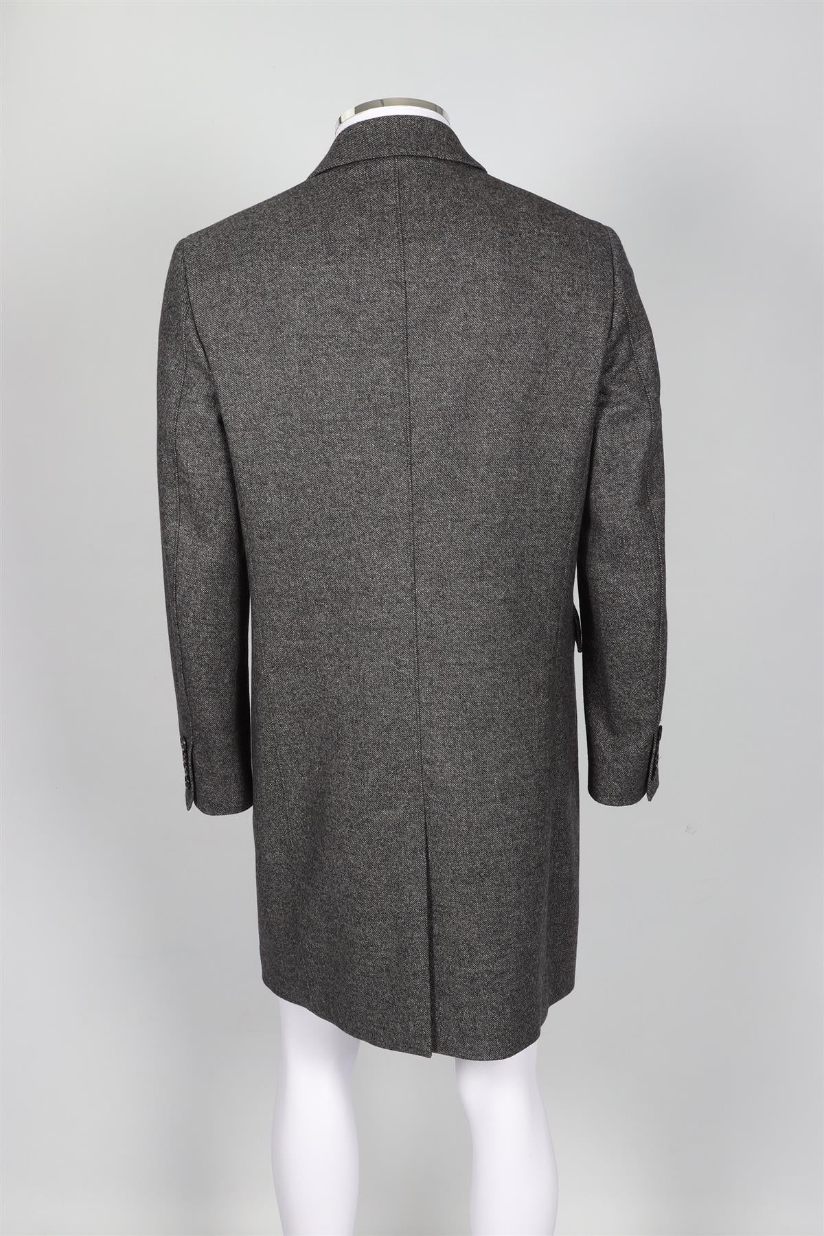 BURBERRY GREY MEN'S WOOL COAT IT 50 UK 40 - Image 4
