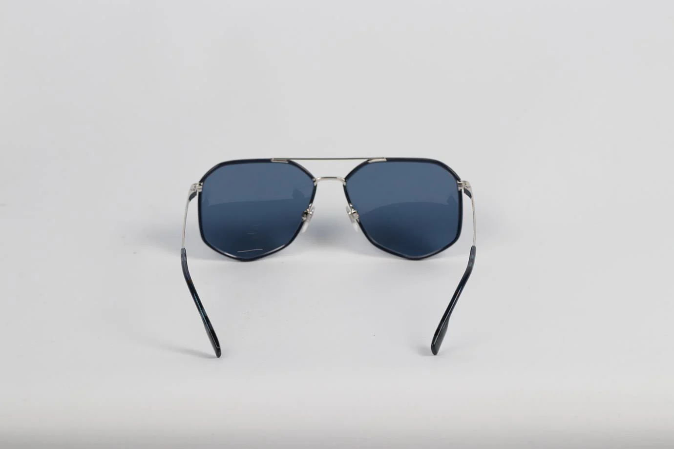 BURBERRY HEXAGON FRAME METAL SUNGLASSES - Image 8