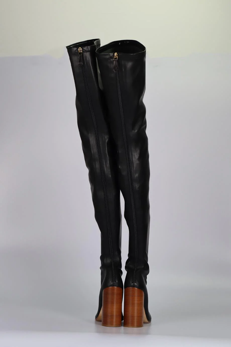 BURBERRY LEATHER OVER THE KNEE BOOTS EU 39 UK 6 US 9 - Image 4