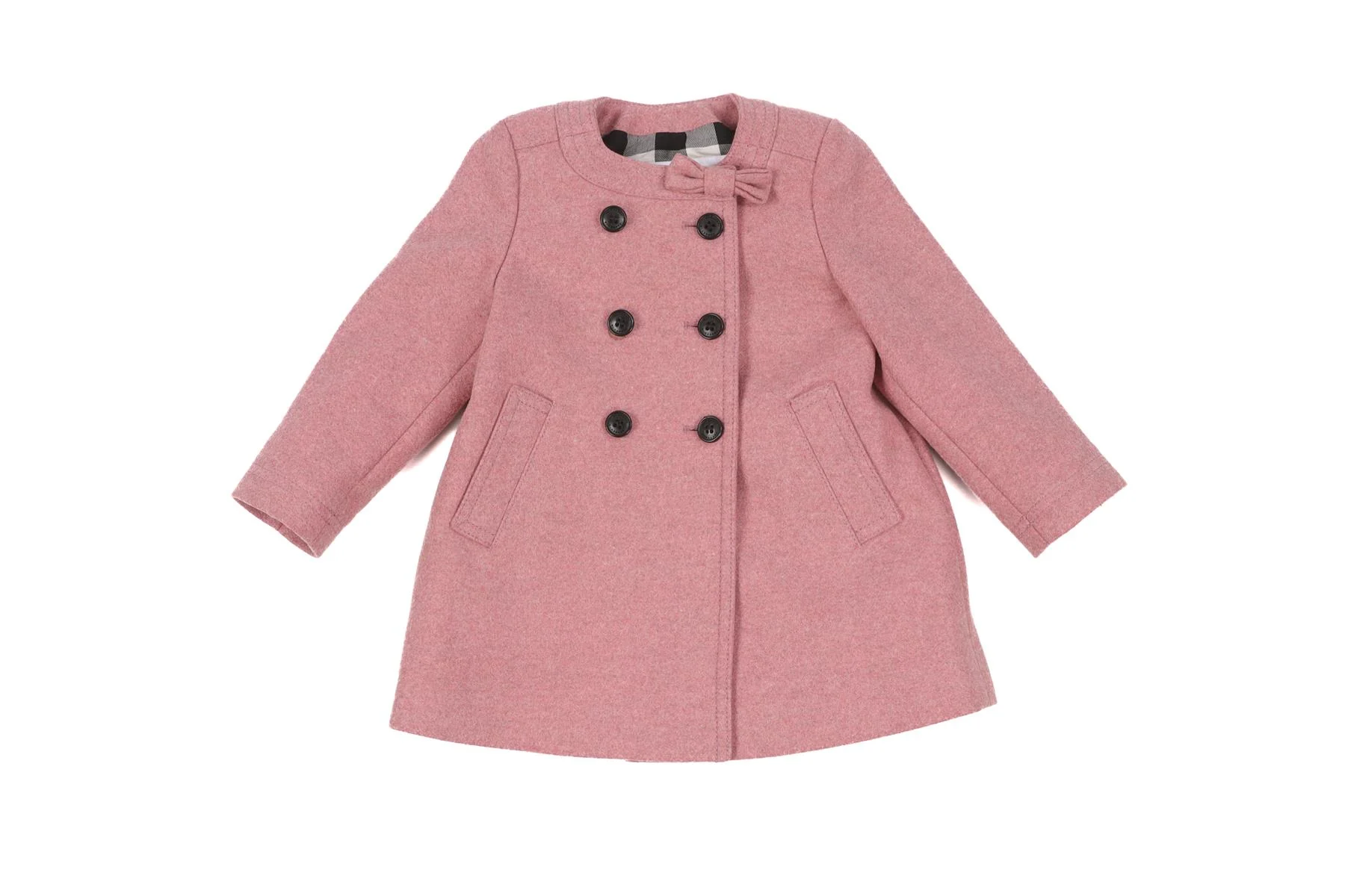 BURBERRY PINK BABY GIRLS COAT 12 MONTHS - Image 2