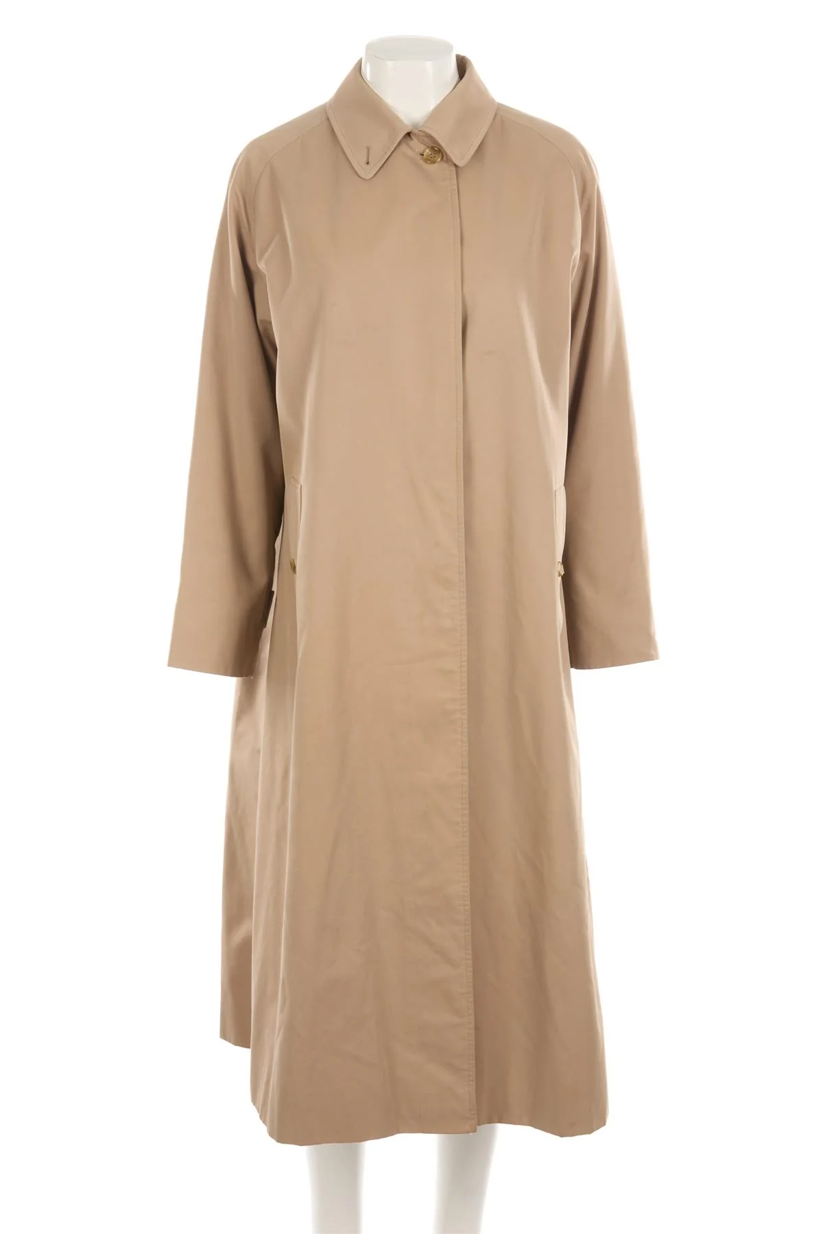 BURBERRY TAN COTTON TRENCH COAT UK 14 - Image 2