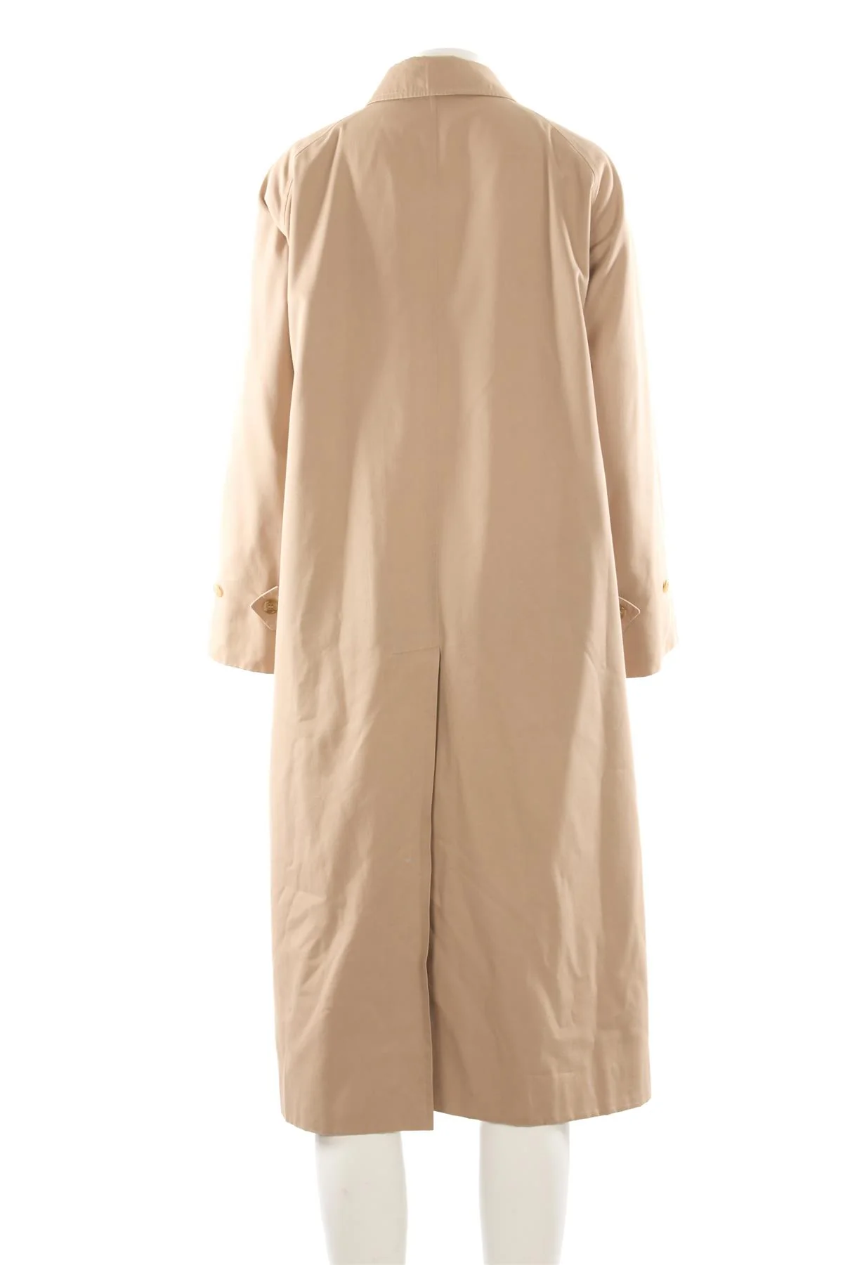BURBERRY TAN COTTON TRENCH COAT UK 14 - Image 4
