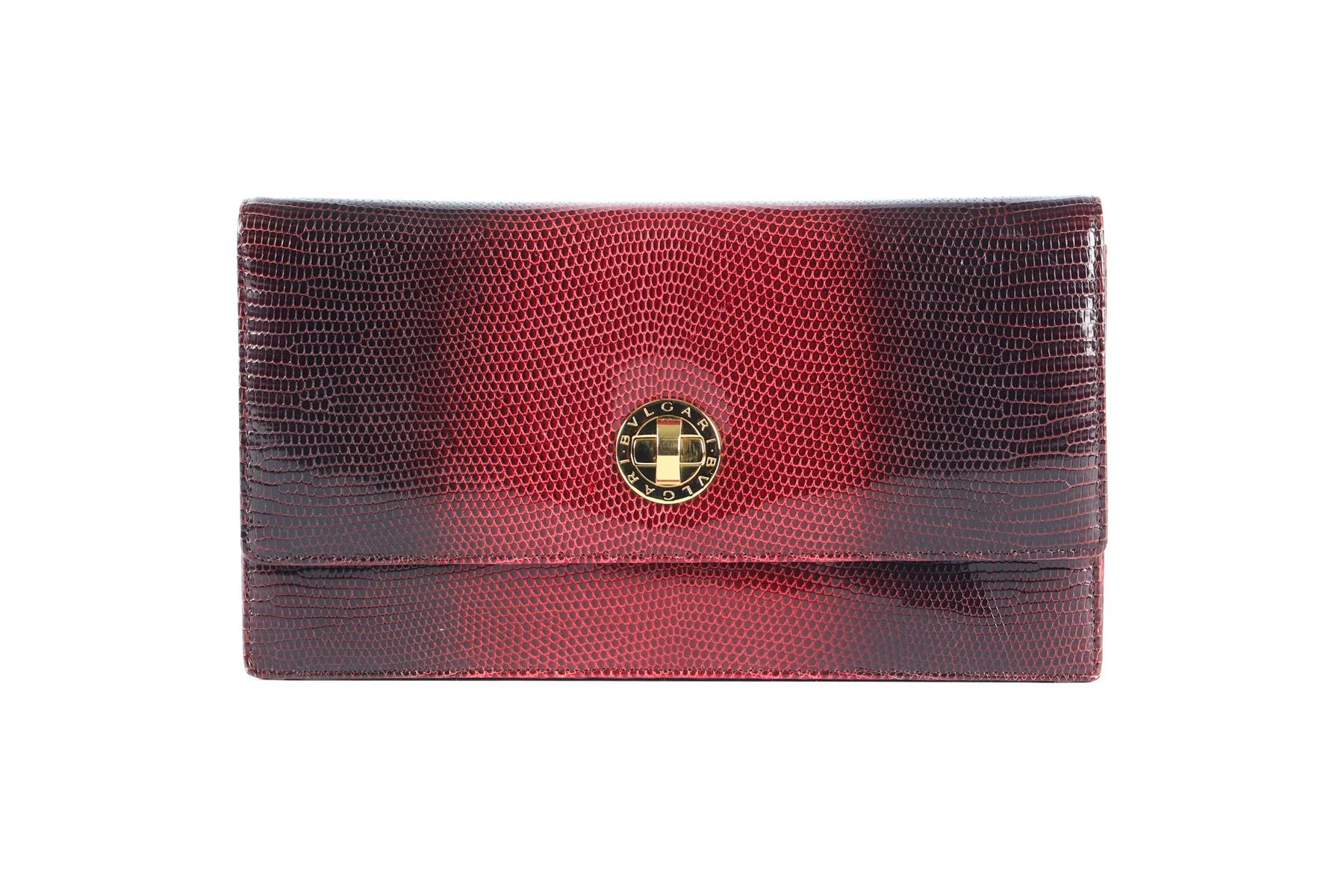 BVLGARI RED LIZARD CLUTCH - Image 2