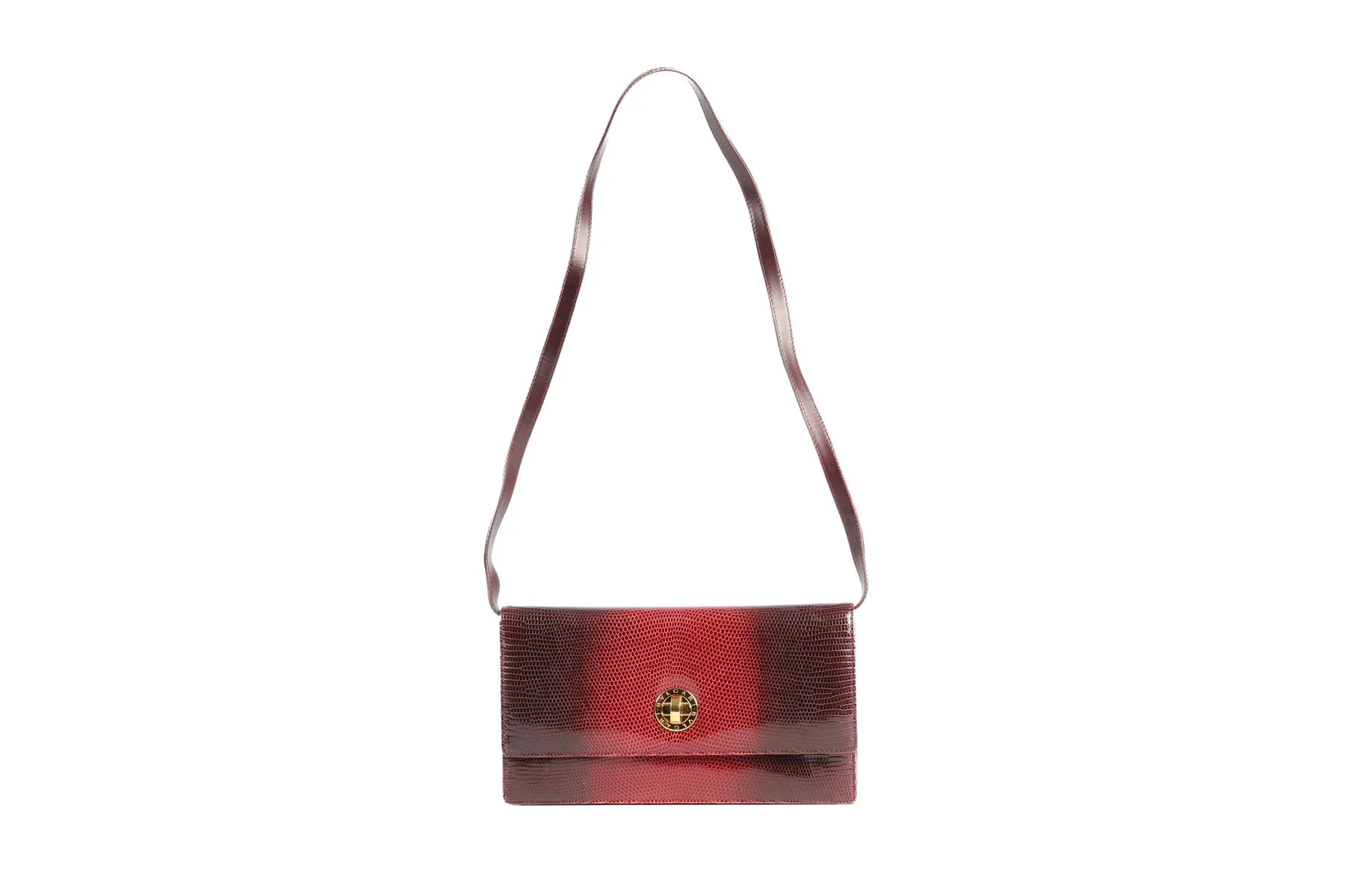 BVLGARI RED LIZARD CLUTCH - Image 3
