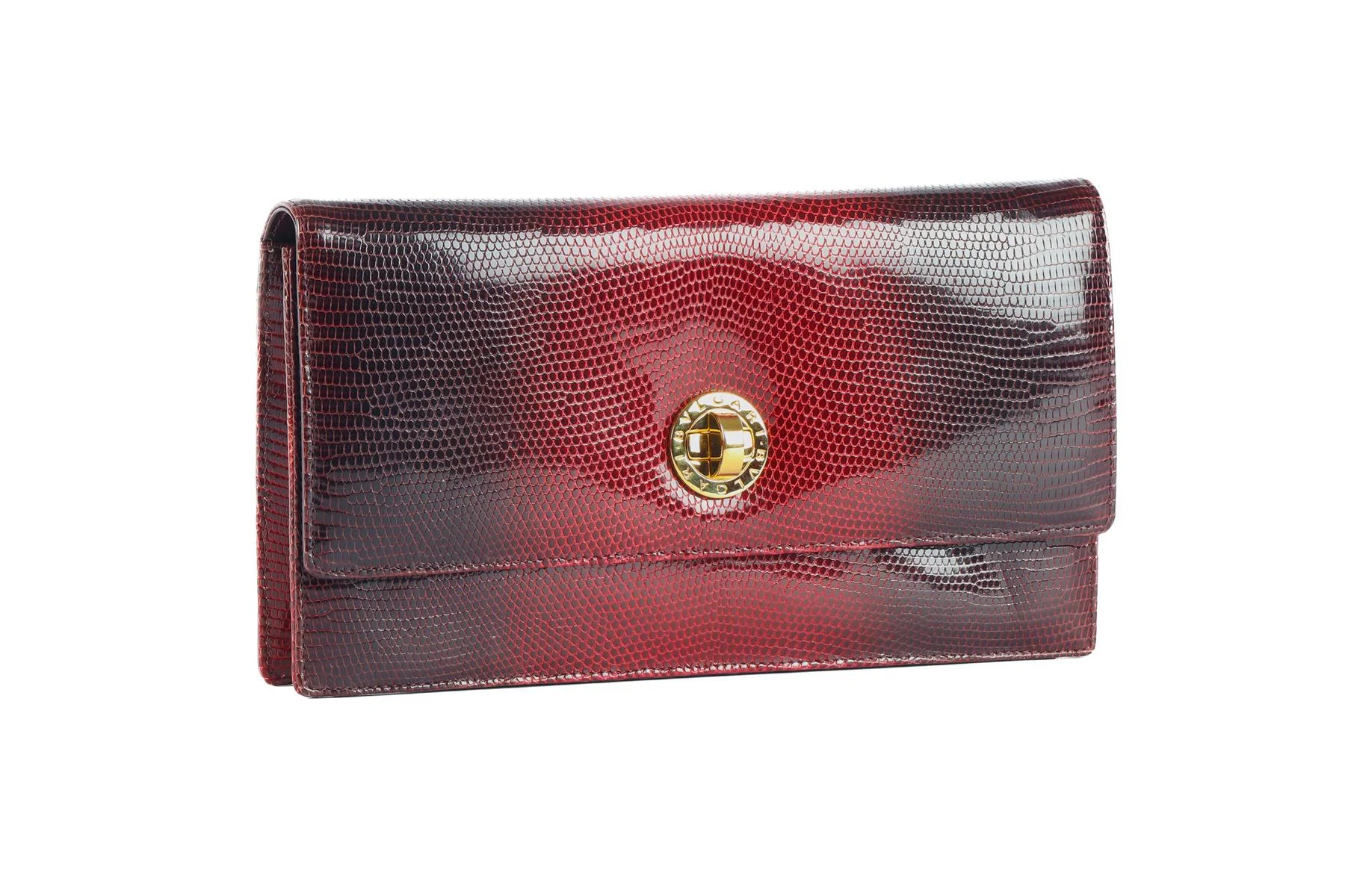 BVLGARI RED LIZARD CLUTCH - Image 4