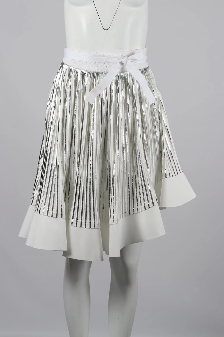 BY JOHNNY PLEATED FAUX SUEDE MIDI WRAP SKIRT UK 12 - Image 2