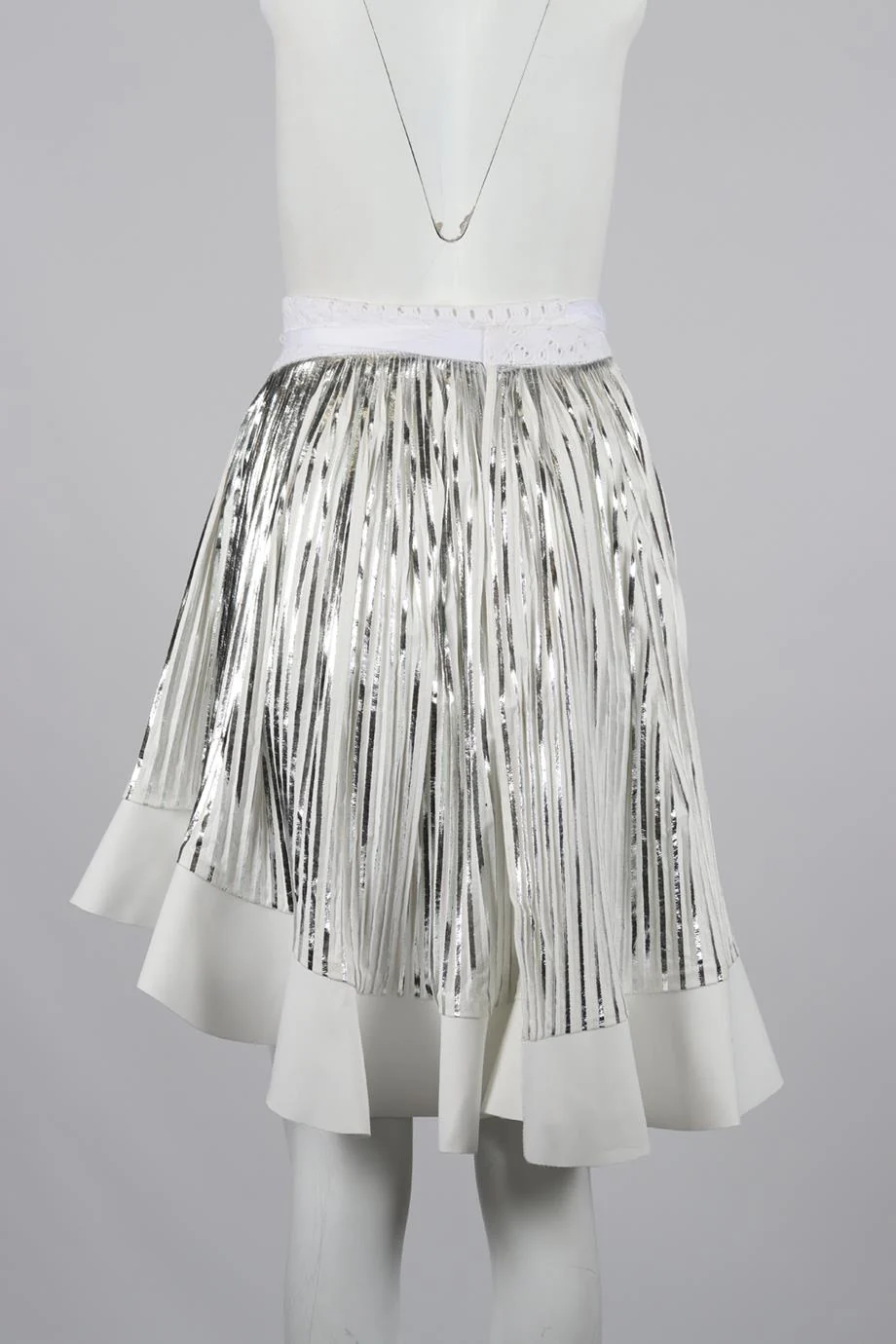 BY JOHNNY PLEATED FAUX SUEDE MIDI WRAP SKIRT UK 12 - Image 4
