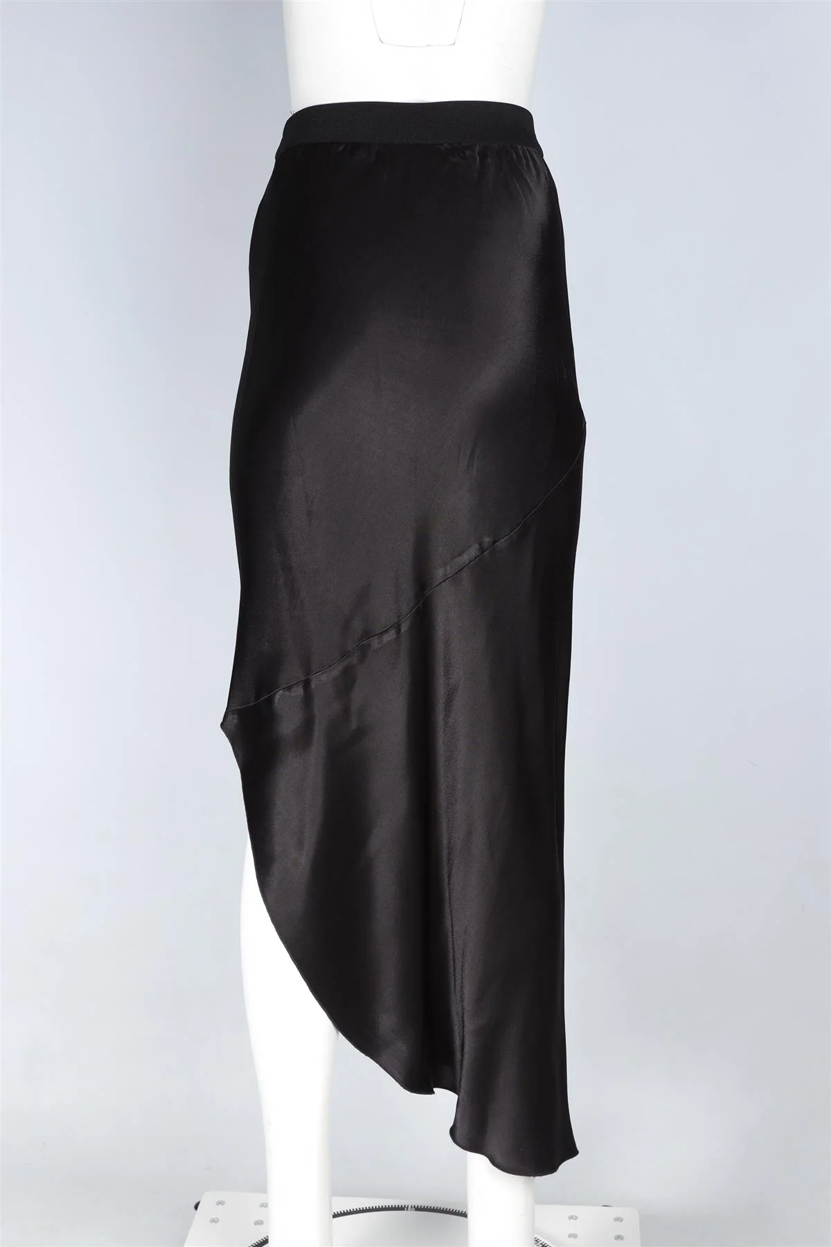 BY MALENE BIRGER BLACK SATIN MAXI SKIRT DE 32 UK 4 - Image 4