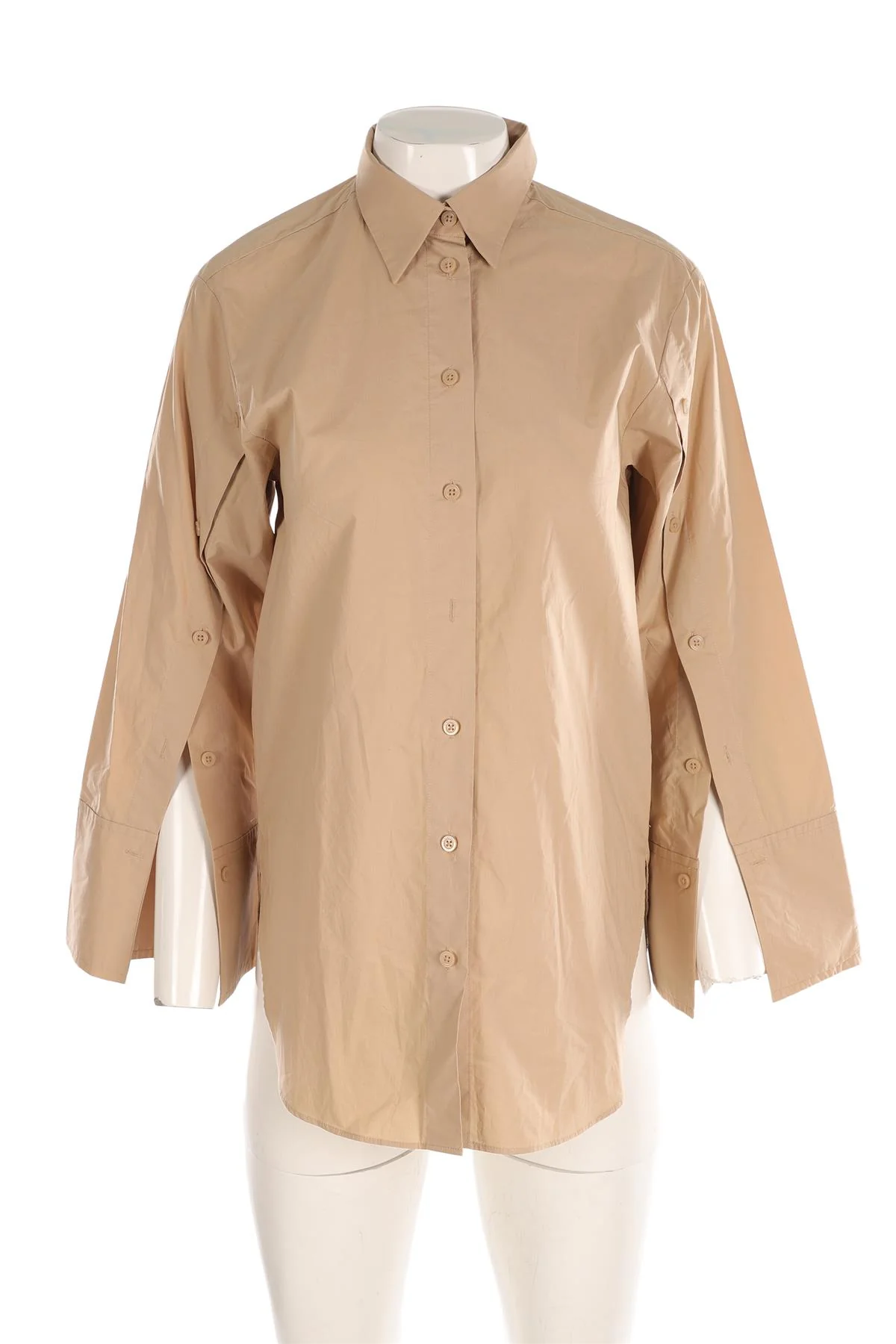 BY MARLENE BIRGER BEIGE COTTON SHIRT DE 34 UK 6 - Image 2